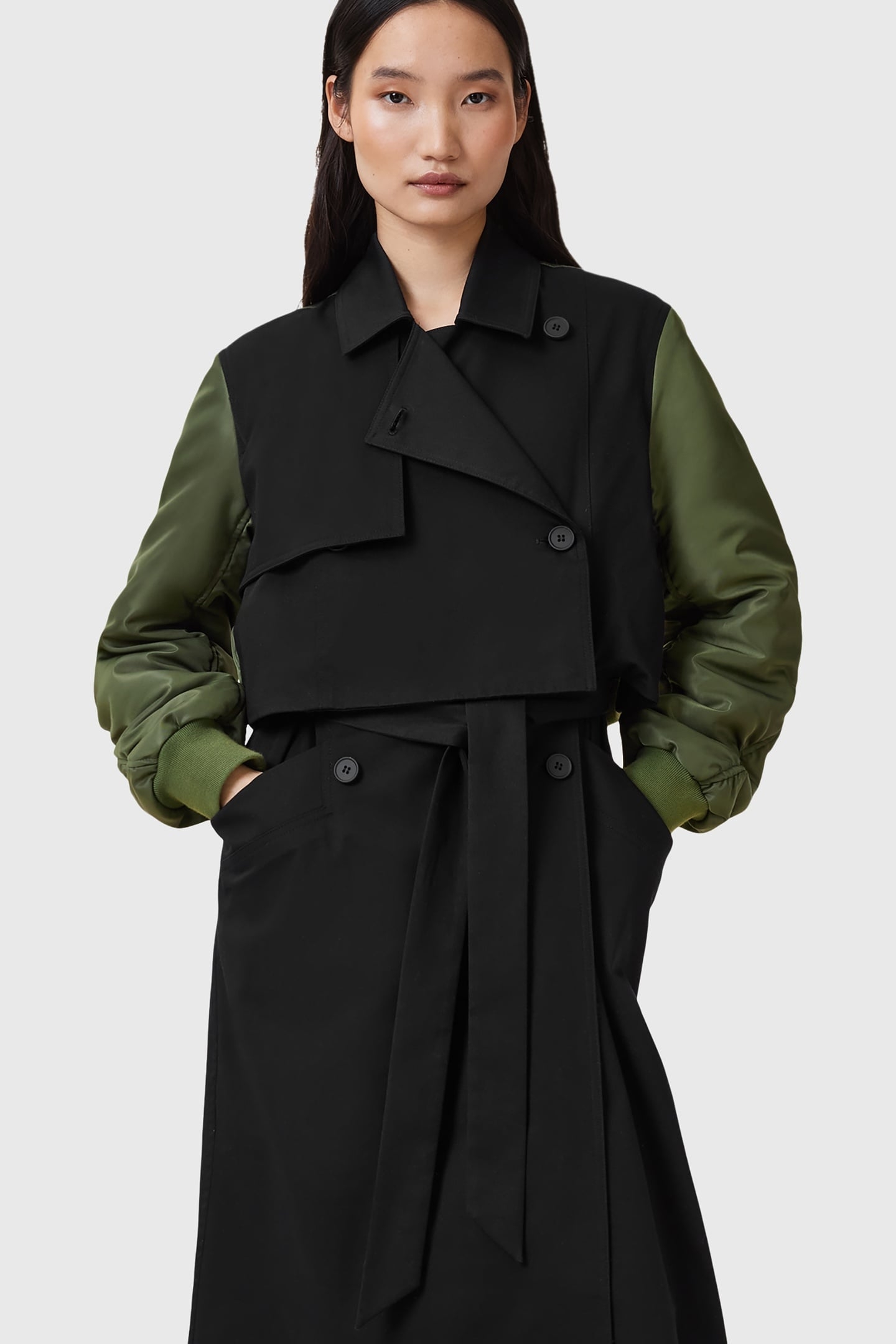 PENNI TRENCH KHAKI GREEN/BLACK 5
