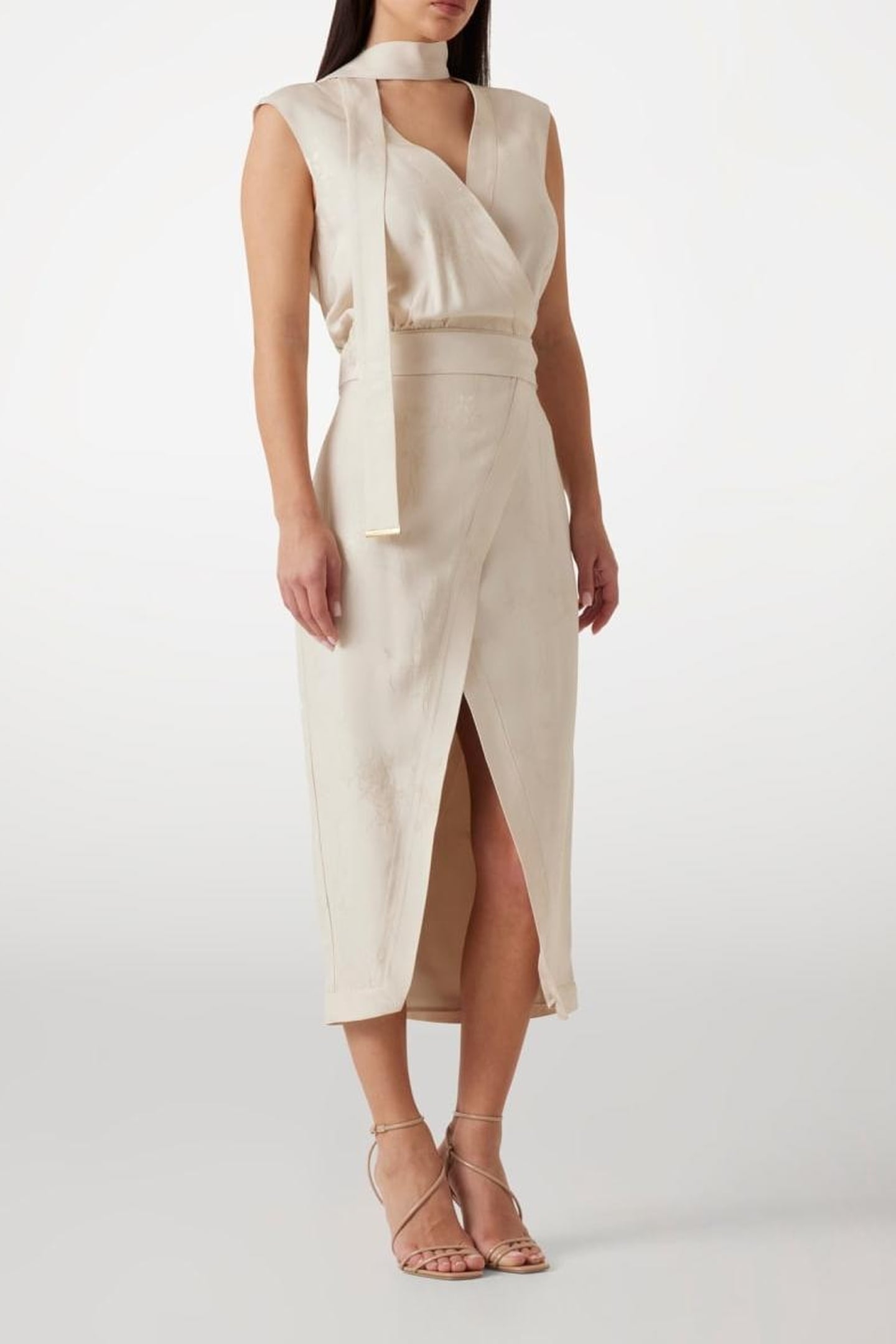 MARCIANO BY GUESS WHITNEY WRAP DRESS DREAMY MOON MULTI 1