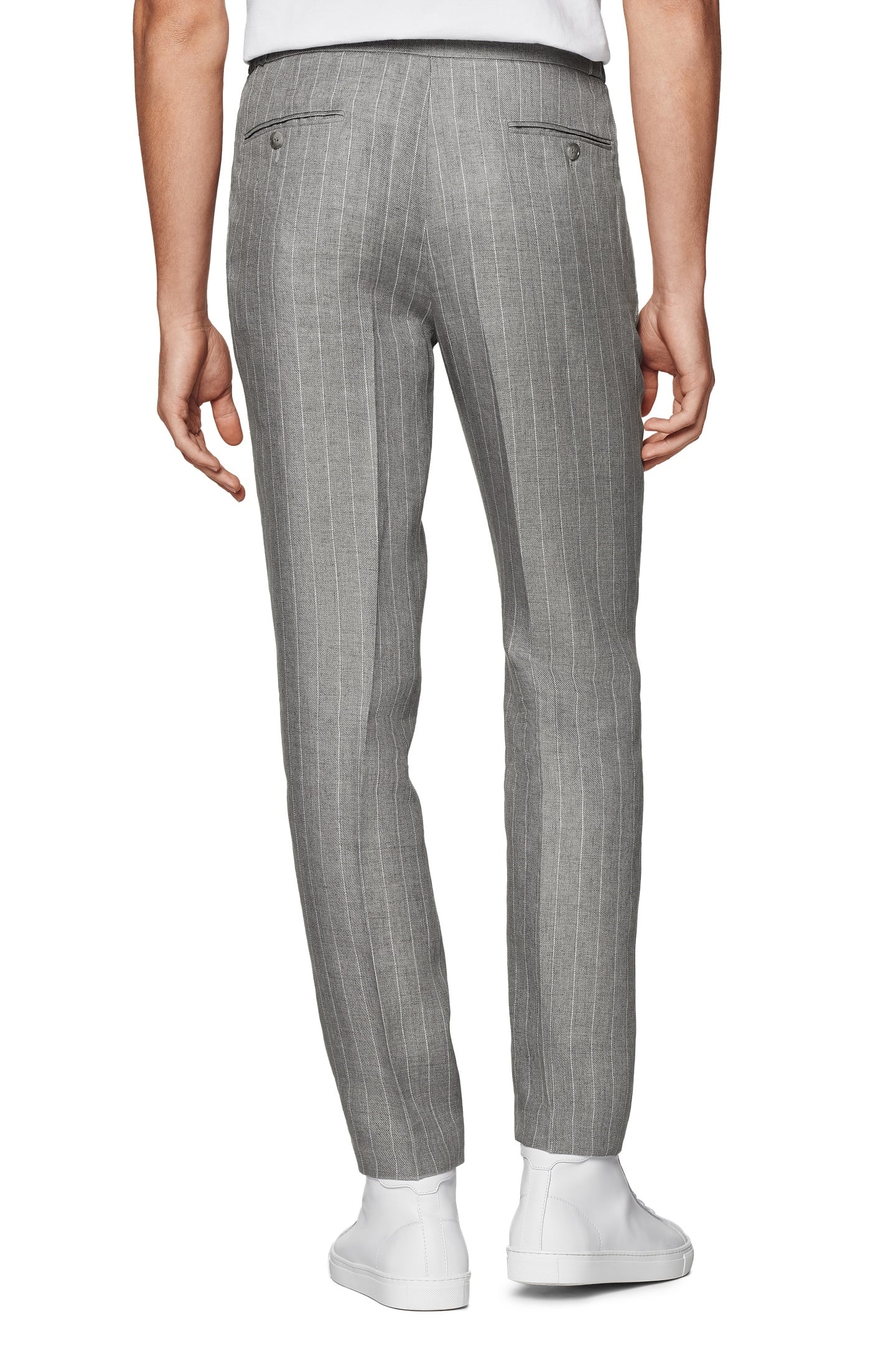 TROUSERS-L.GREY-STRIPE LIGHT GREY 3