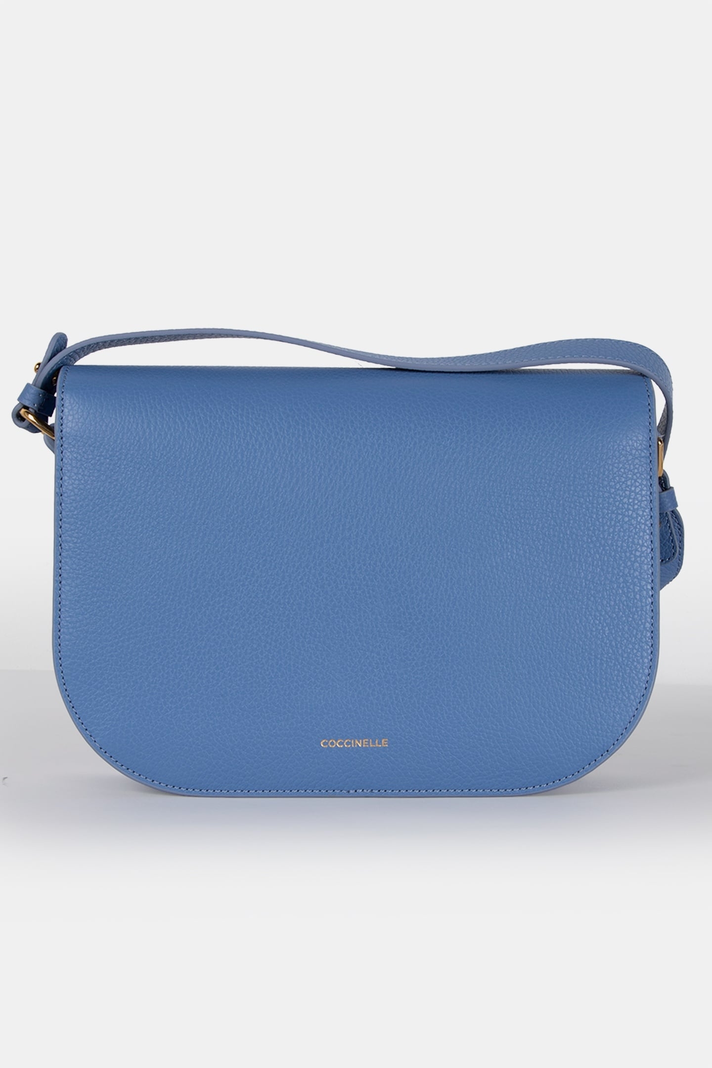 LEATHER CROSS BODY BAG IN BLUE 4