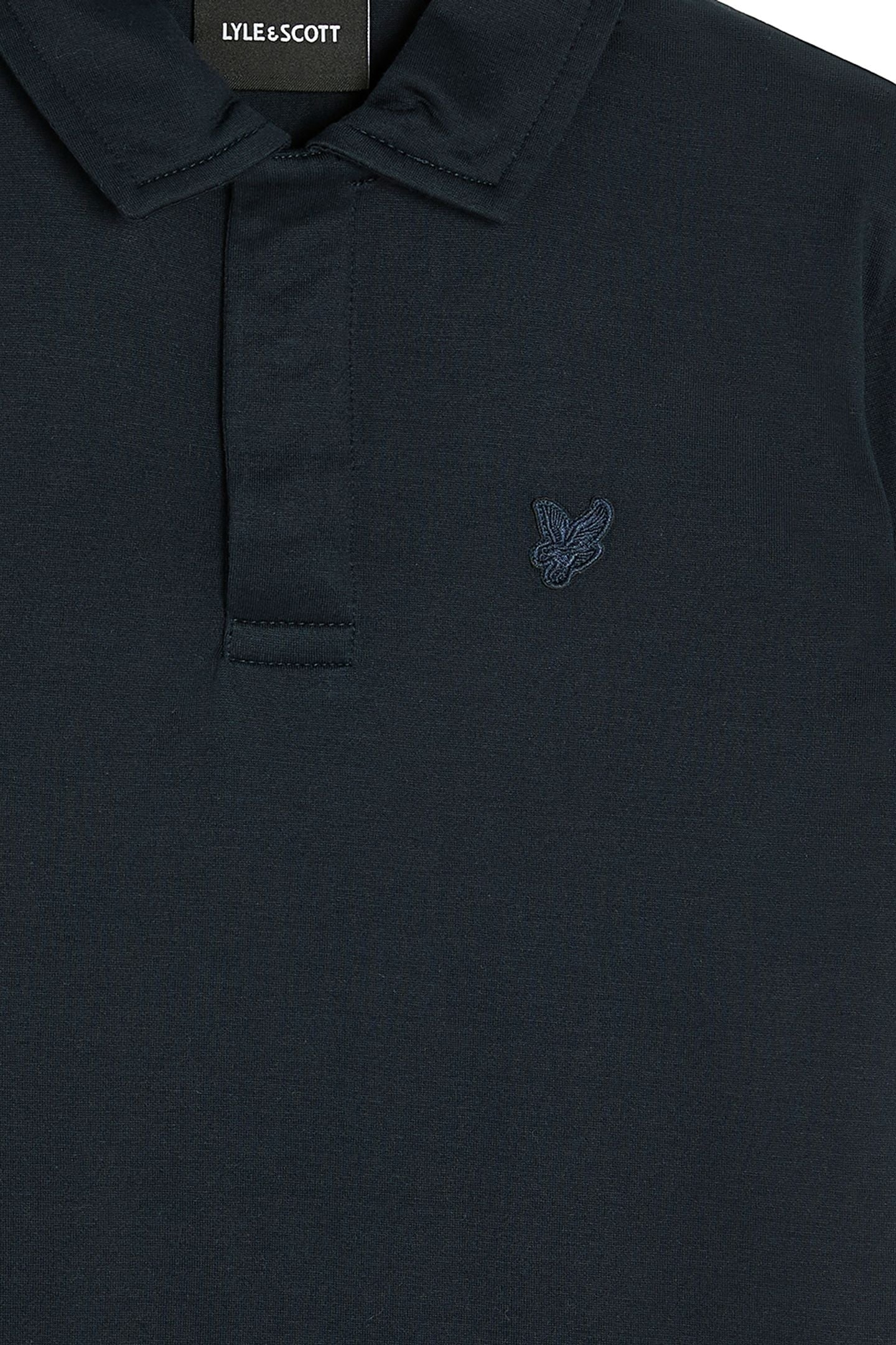MERCERISED COTTON TONAL POLO SHIRT DARK NAVY 3