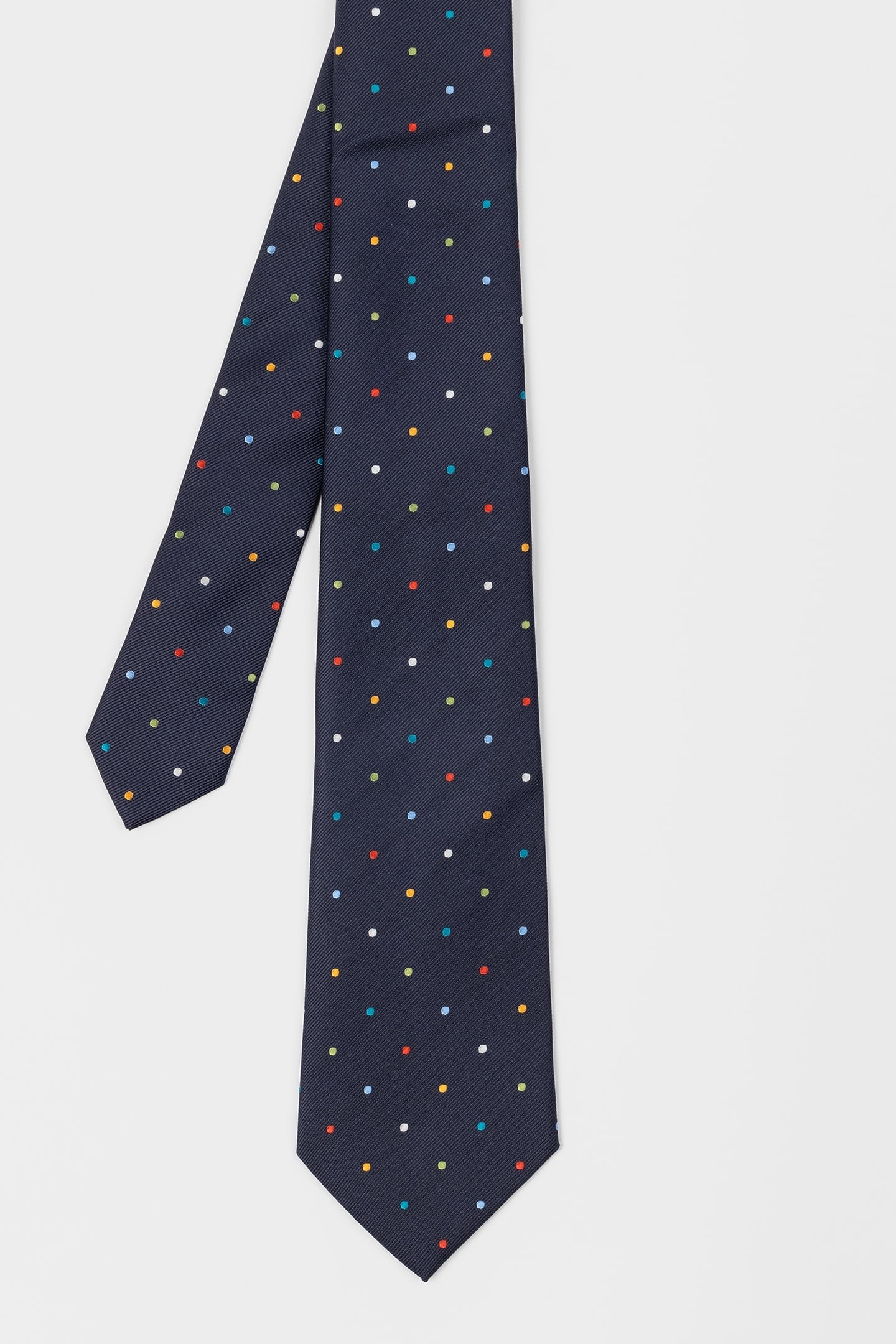 TIE MULTICOLR SPOT NAVY 3