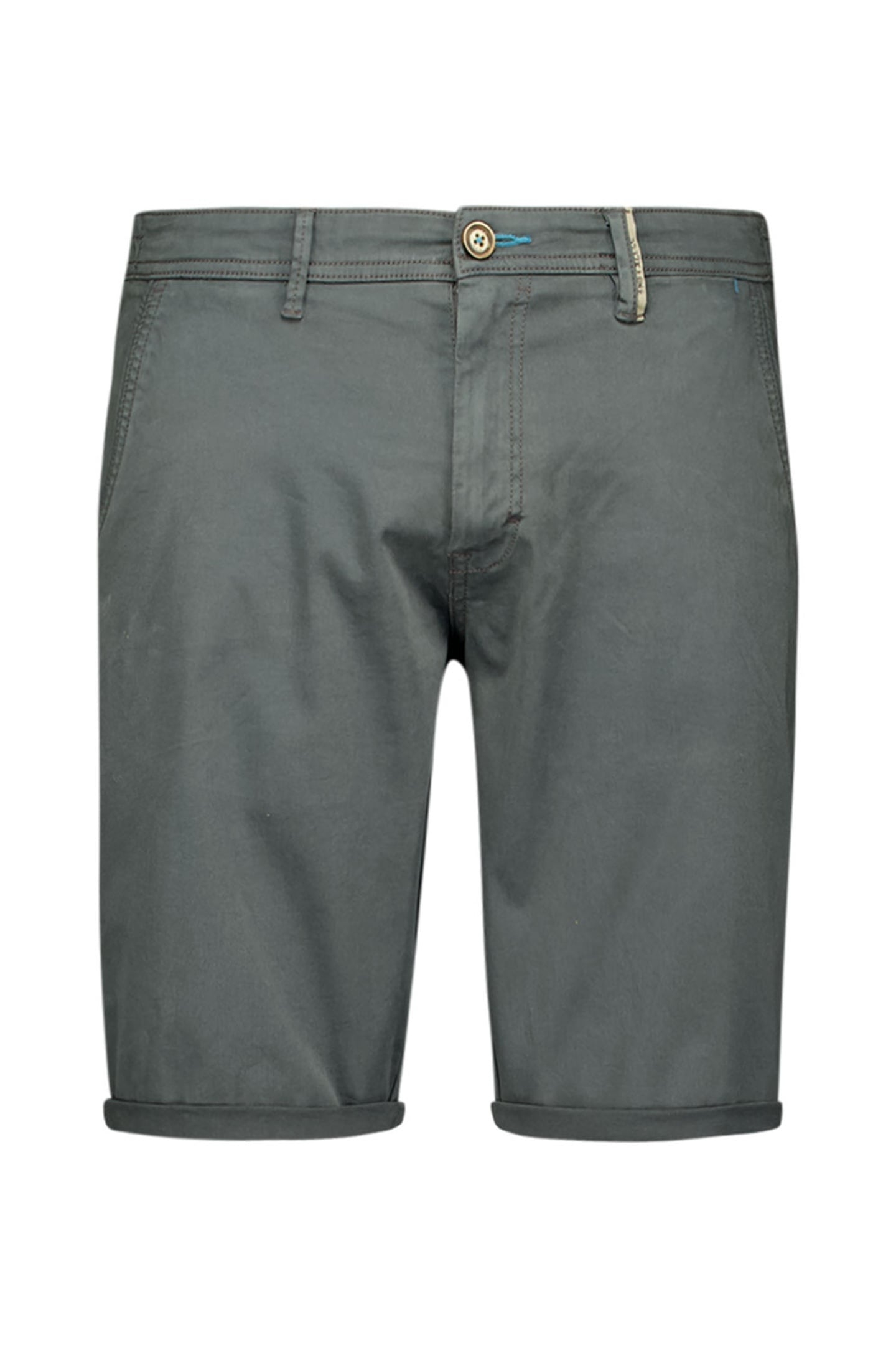 SHORT CHINO GARMENT DYED TWILL STRETCH DARK STEEL 5