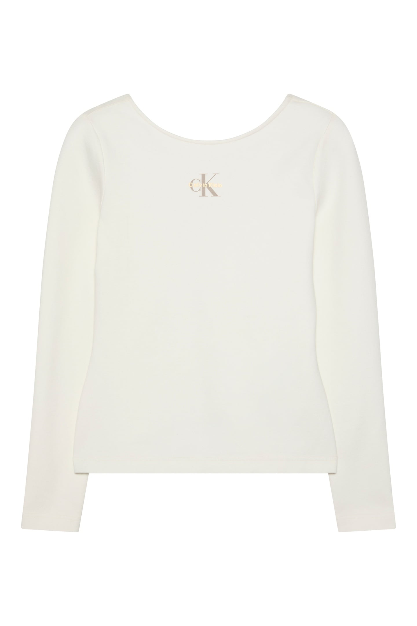 LS SCOOP MONOLOGO BLOUSE WHITE GREIGE 5