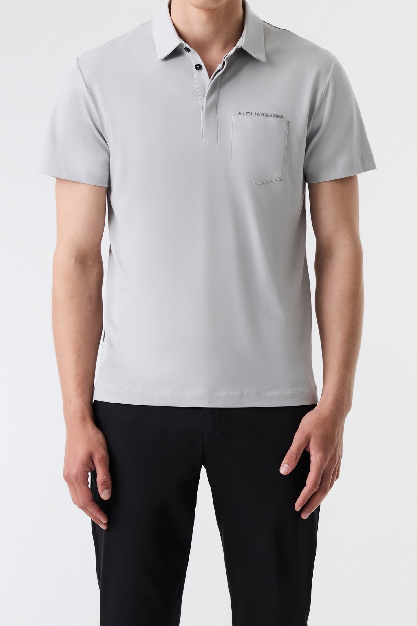 JOMAR V1.Y9.01 POLO SHIRT SHORT CLOUD GREY 1