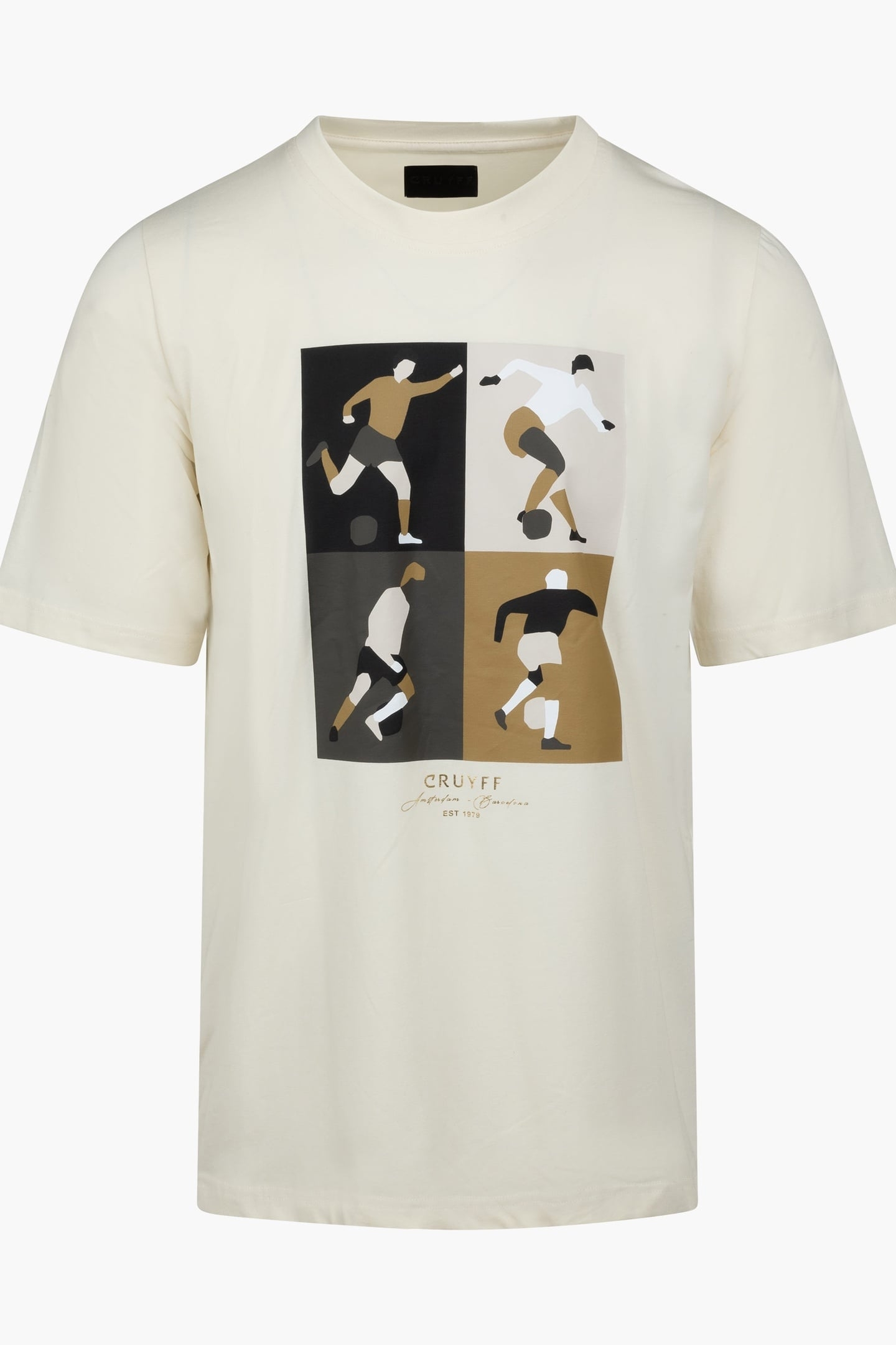 CRUYFF TURN TEE CREAM/GOLD 3