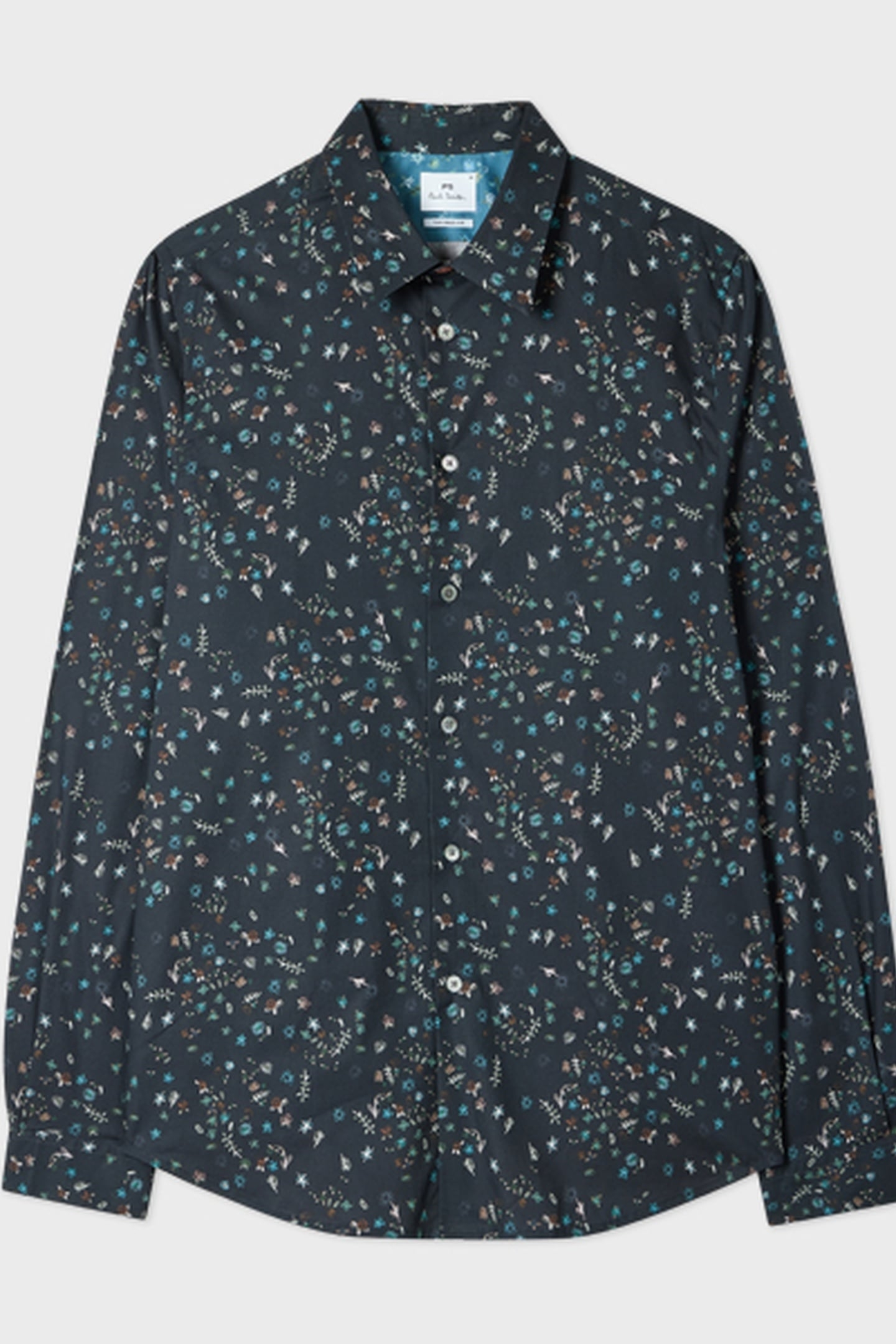 LS TAILORED FIT SHIRT VERY DARK NAVY 2