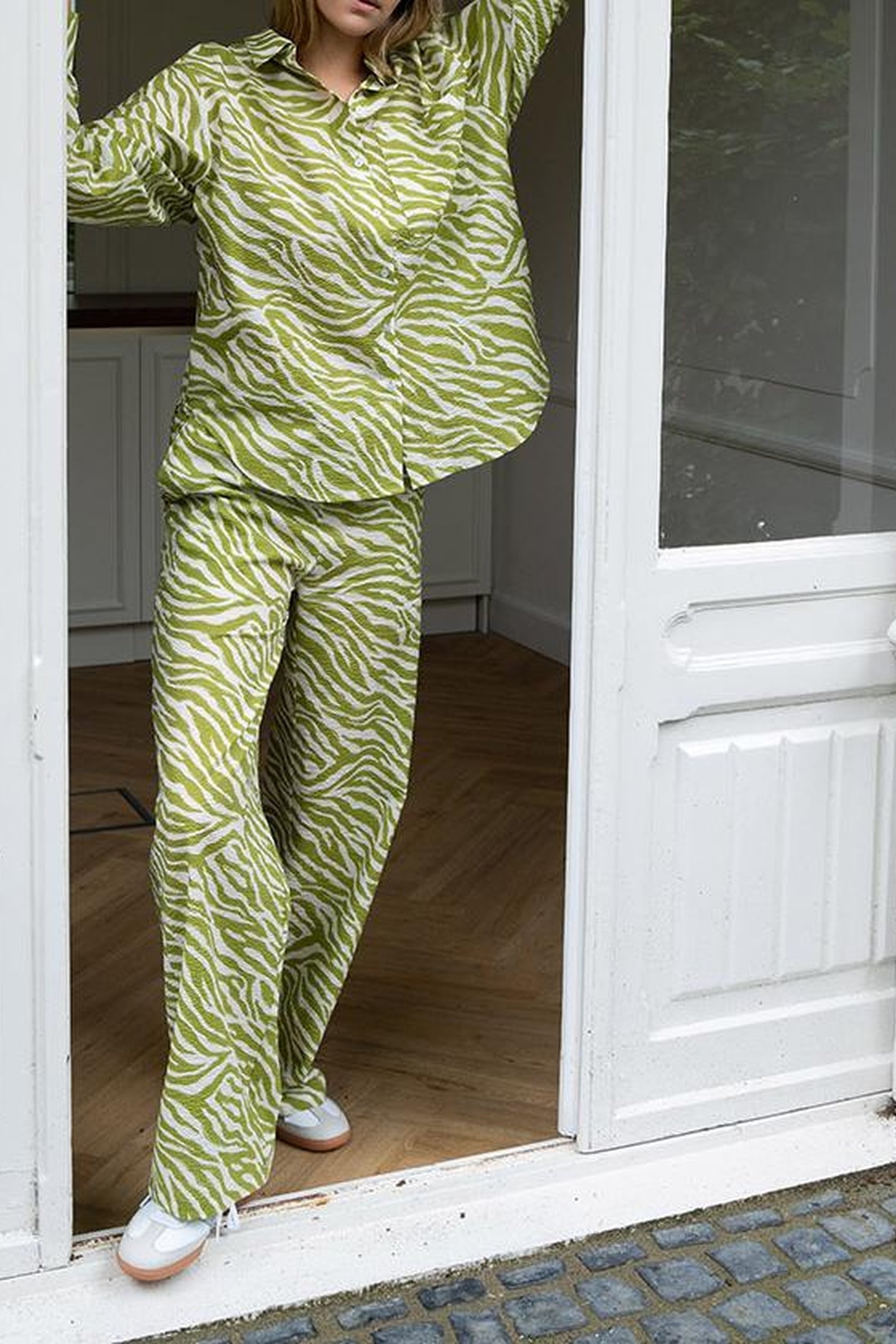 STELLA SHIRT ABSTRACT GREEN 4