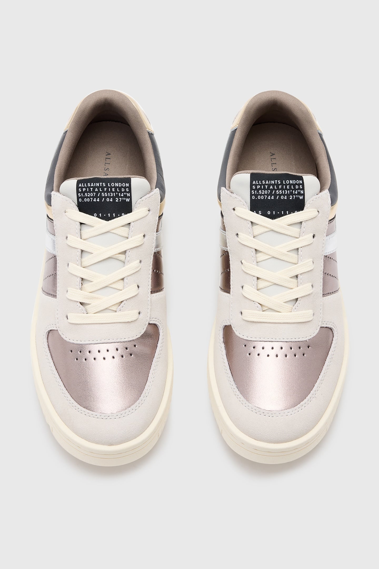 VIX SUEDE SNEAKER WHITE/METALLIC 2