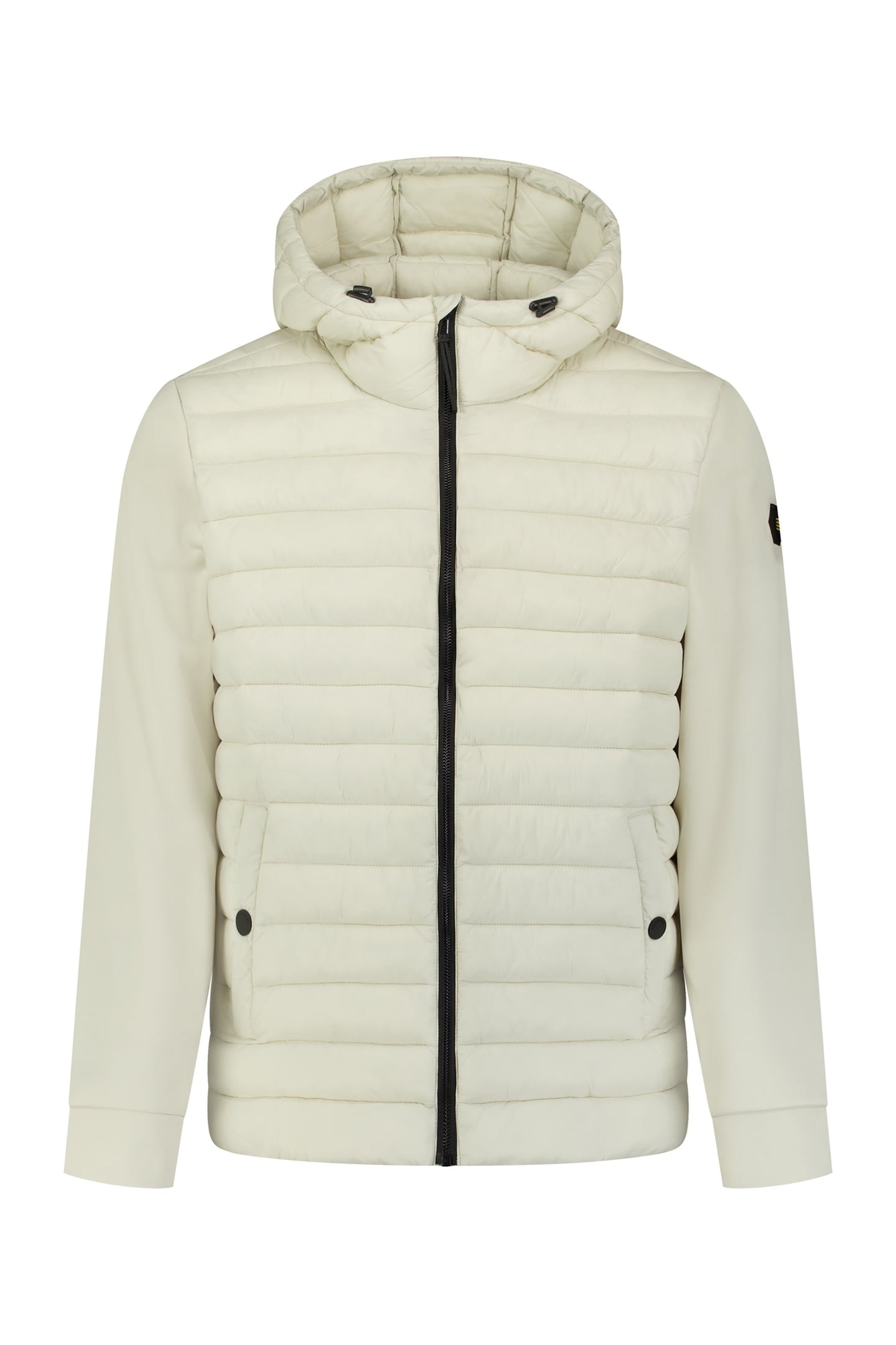 JACKET HOODED PADDED MIX WITH SWEAT KIT 1