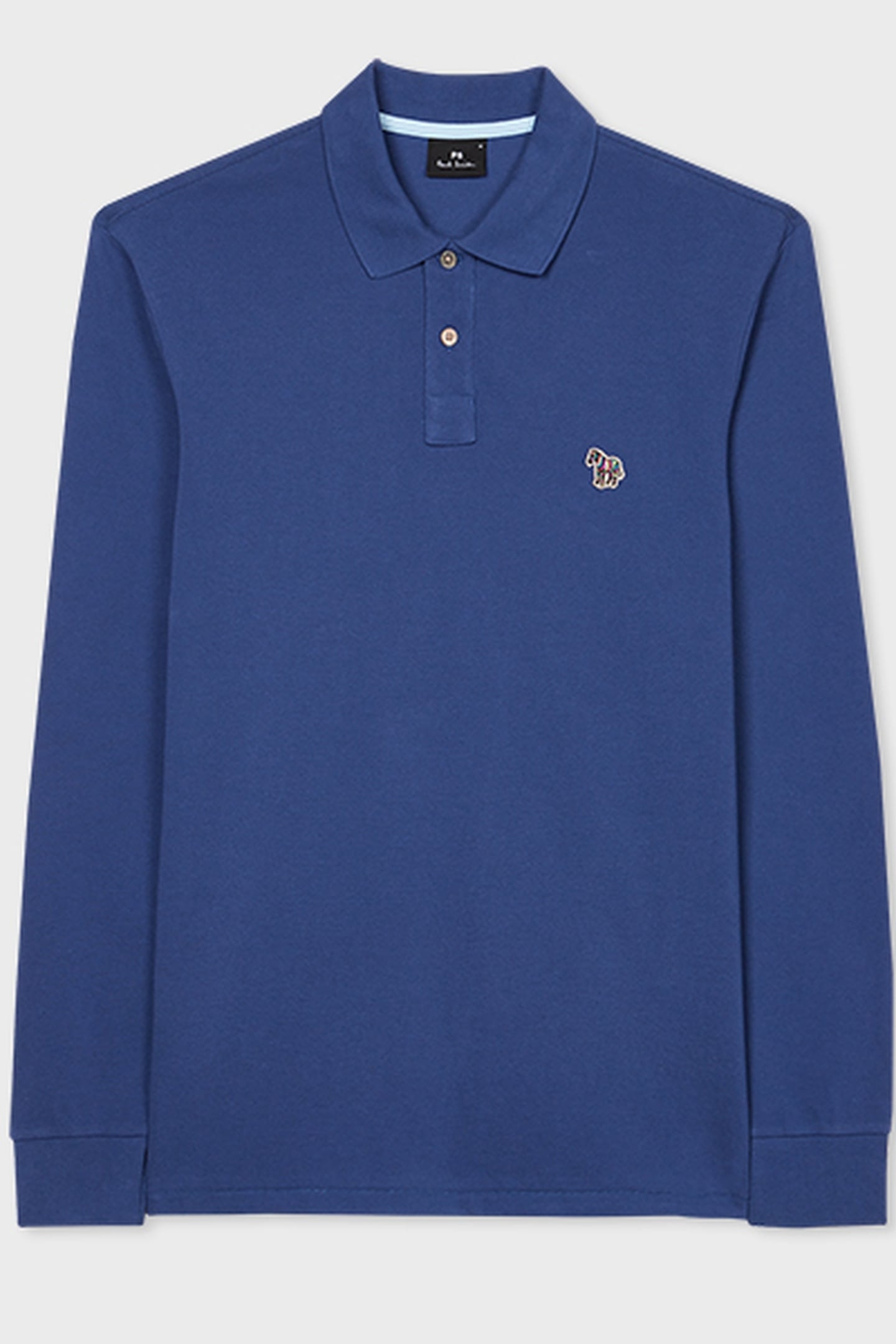 REG FIT LS POLO SHIRT INDIGO 2