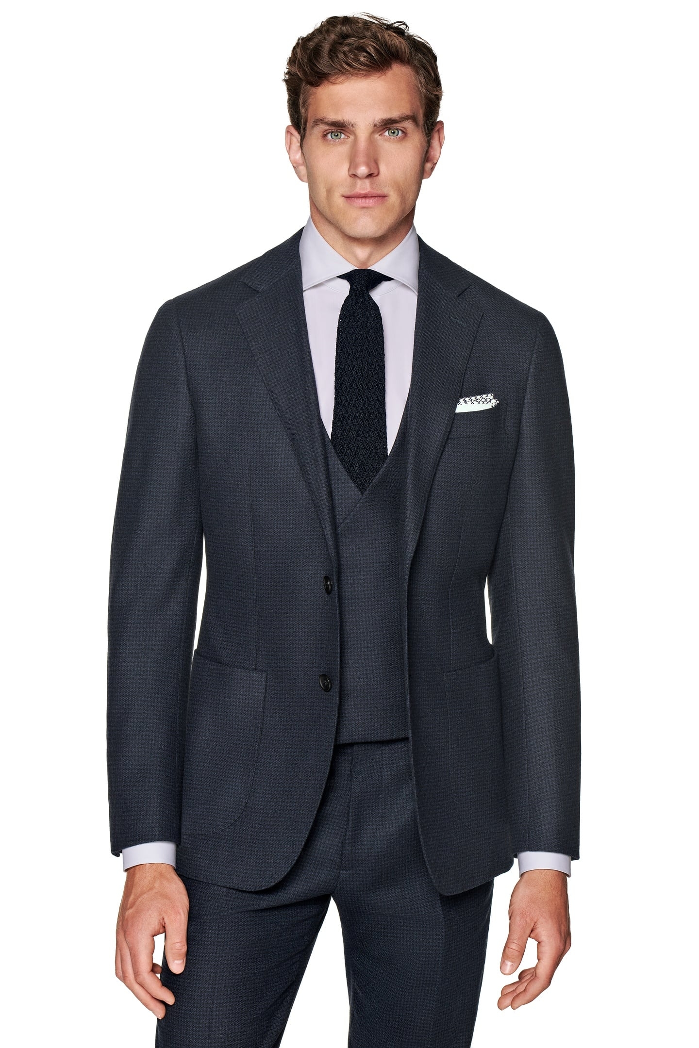 SUIT NAVY WOOL CASHMERE NAVY 2