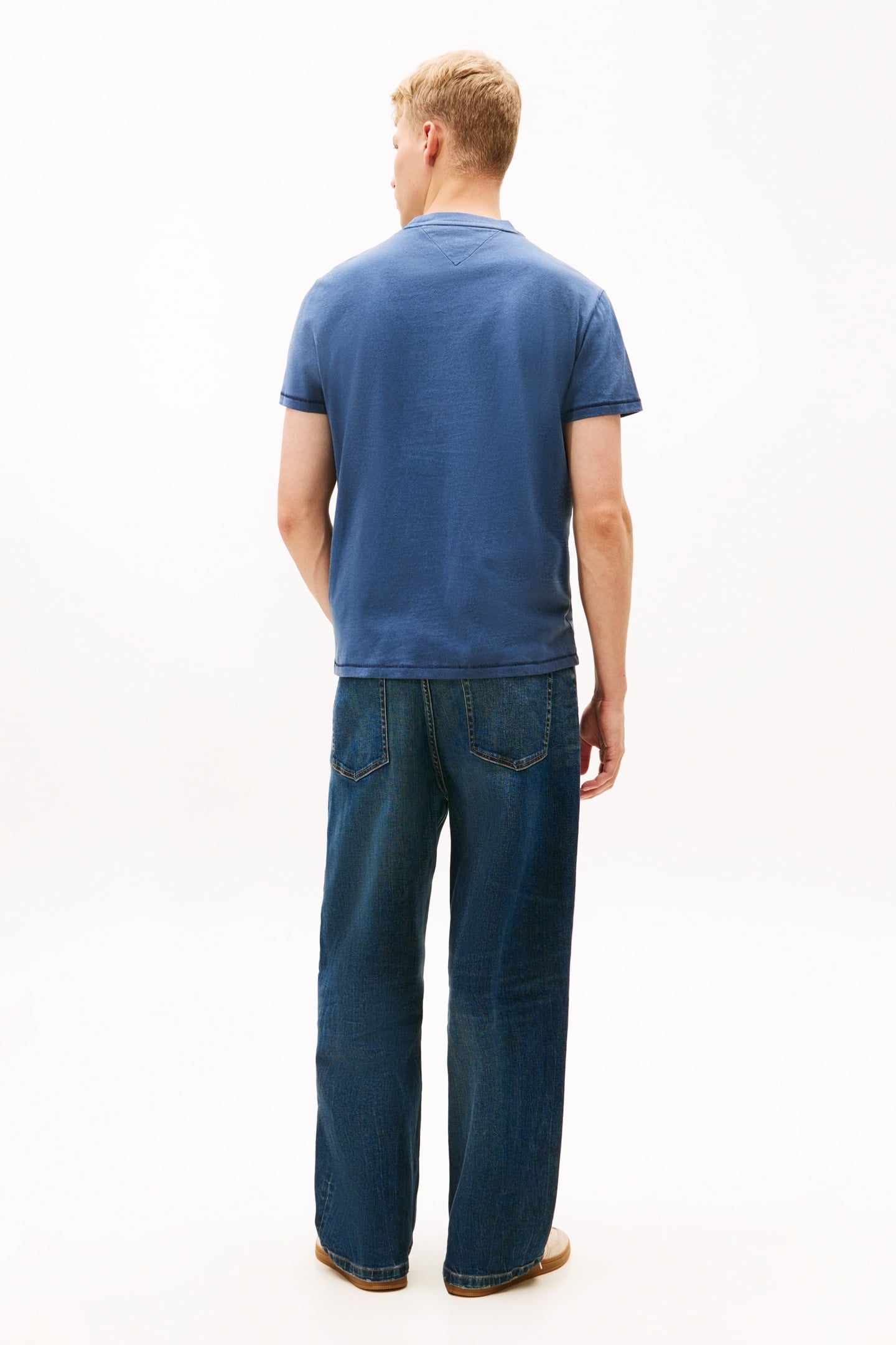 ARCH LOGO TEXTURED T-SHIRT DARK NIGHT NAVY 3