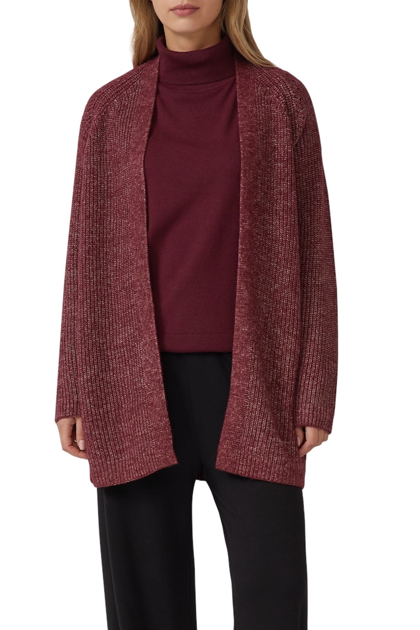 S.OLIVER CARDIGAN BURGUNDY 1