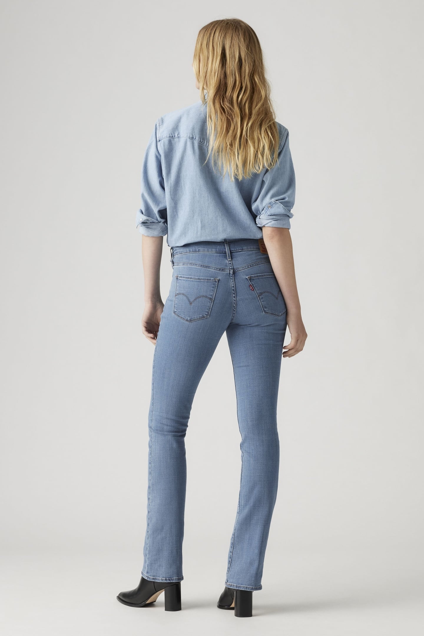 315 SHAPING BOOTCUT JEANS BLUE 2