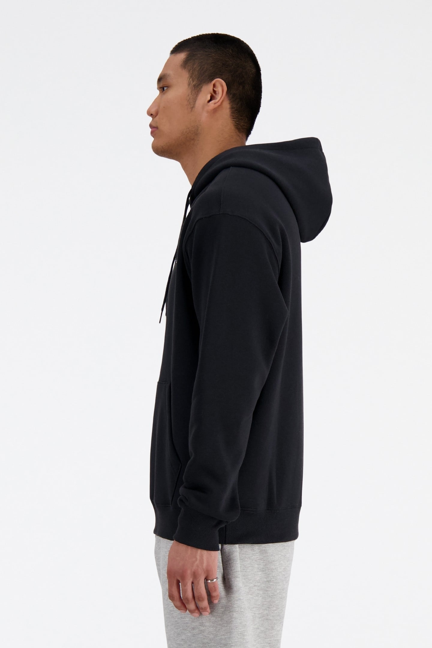 SPORT ESSENTIALS FLEECE HOODIE BLACK 2