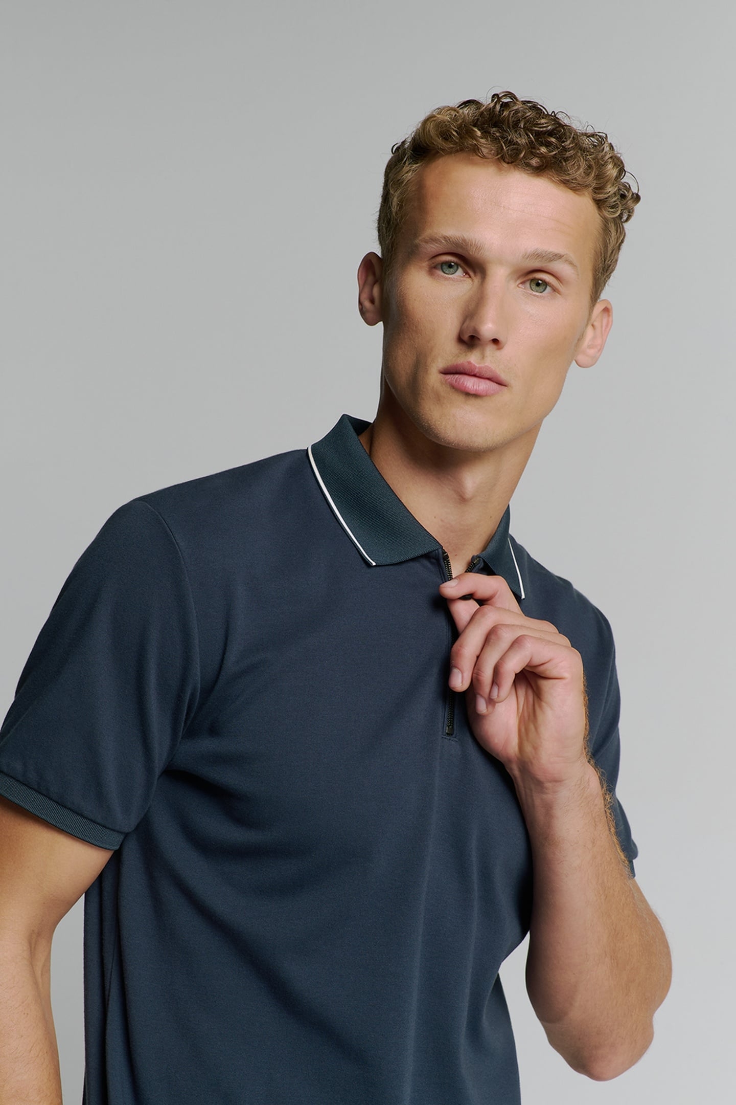 POLO LIQUID FINISHED COTTON DEEP BLUE 4