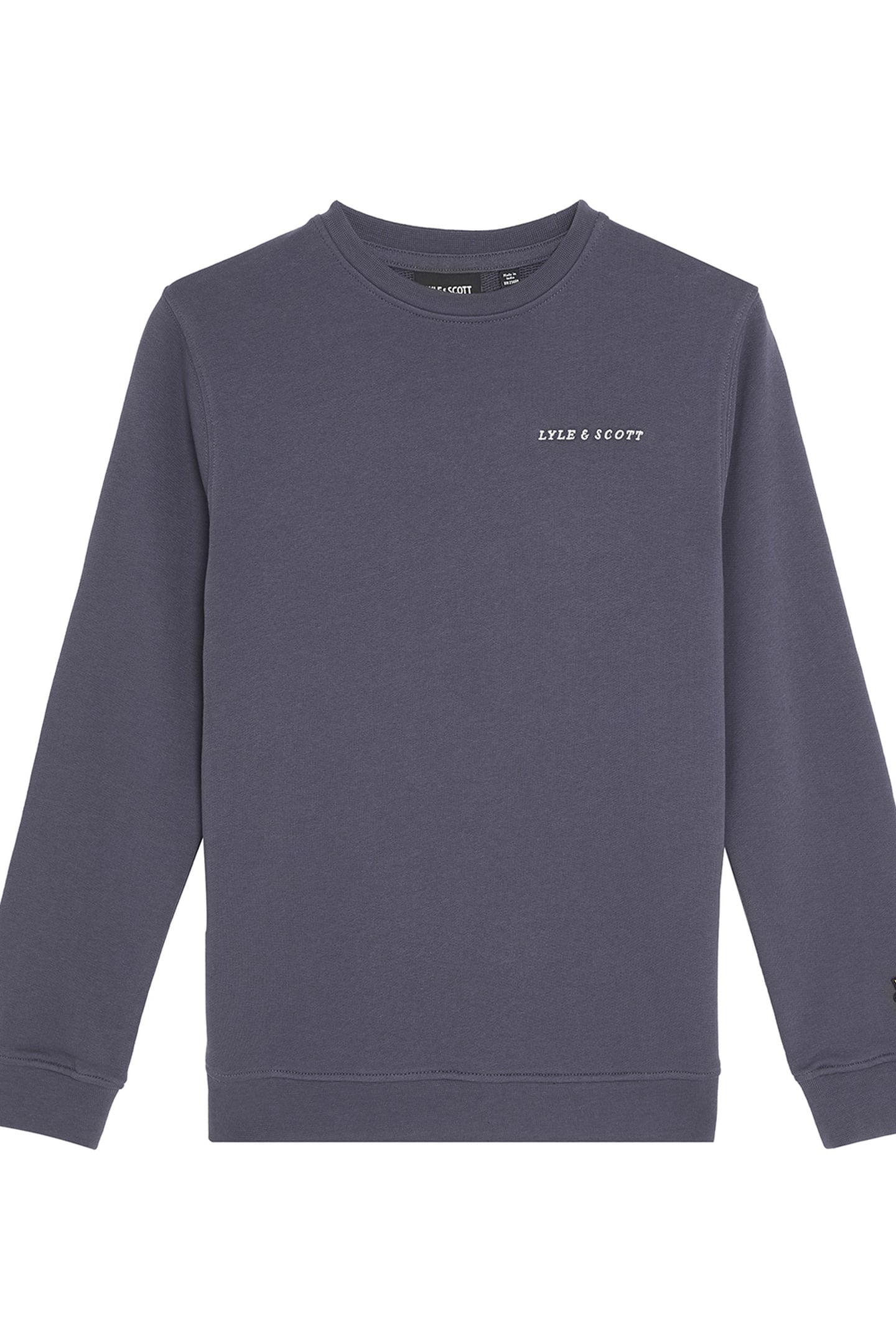 SCRIPT CREW NECK SWEATSHIRT GRAYSTONE 1