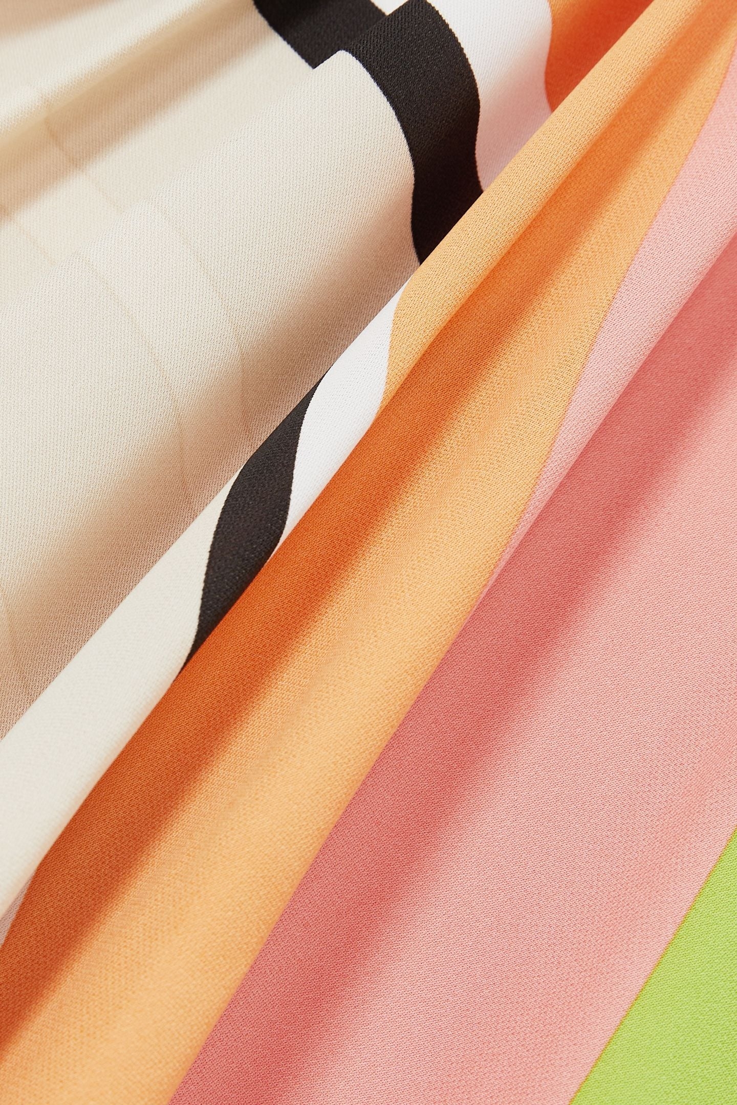 BLOCK STRIPE PRINT SHORT DRESS PINK/GREEN 5