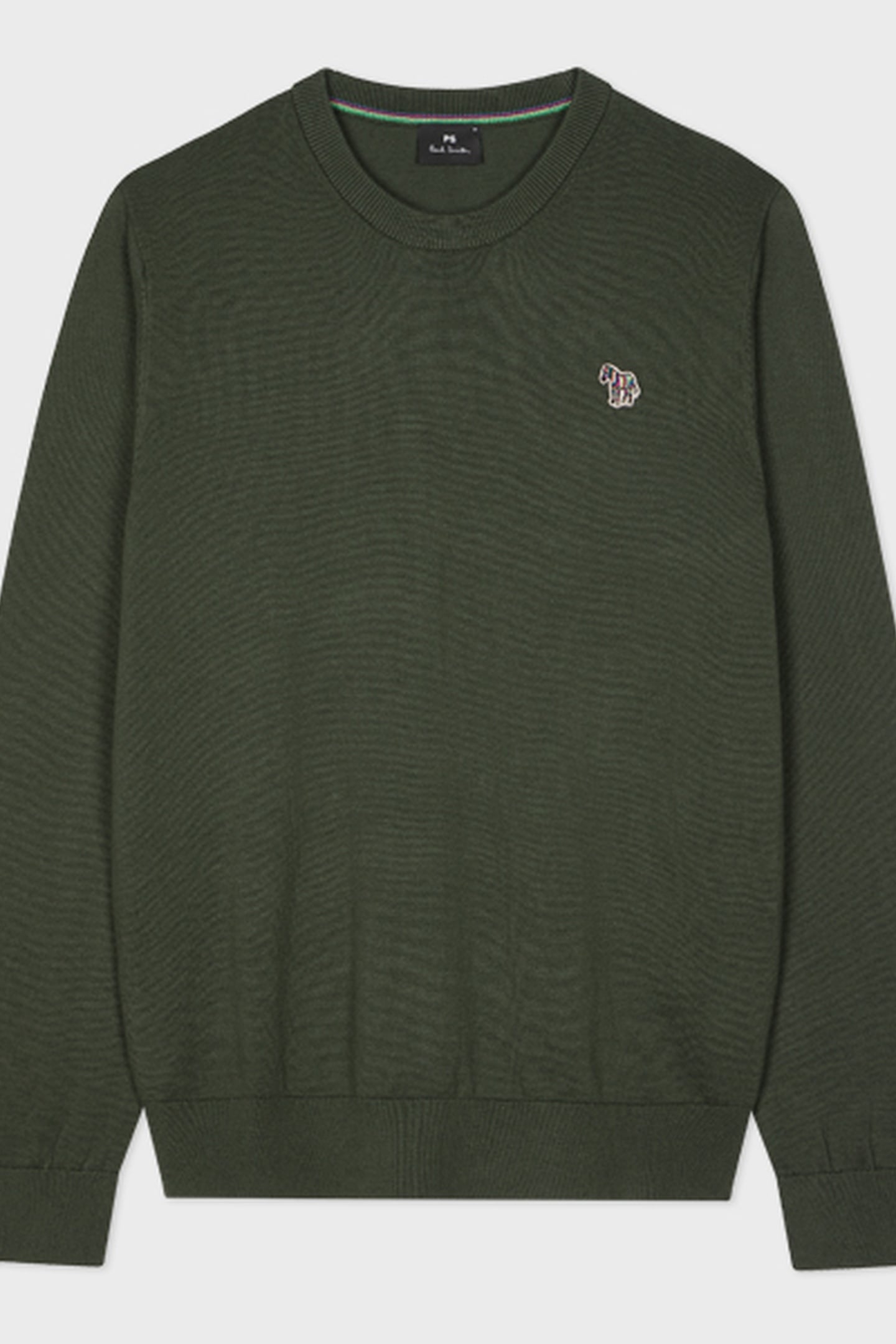 SWEATER CREW NECK ZEB BAD VERY DARK GREEN 2