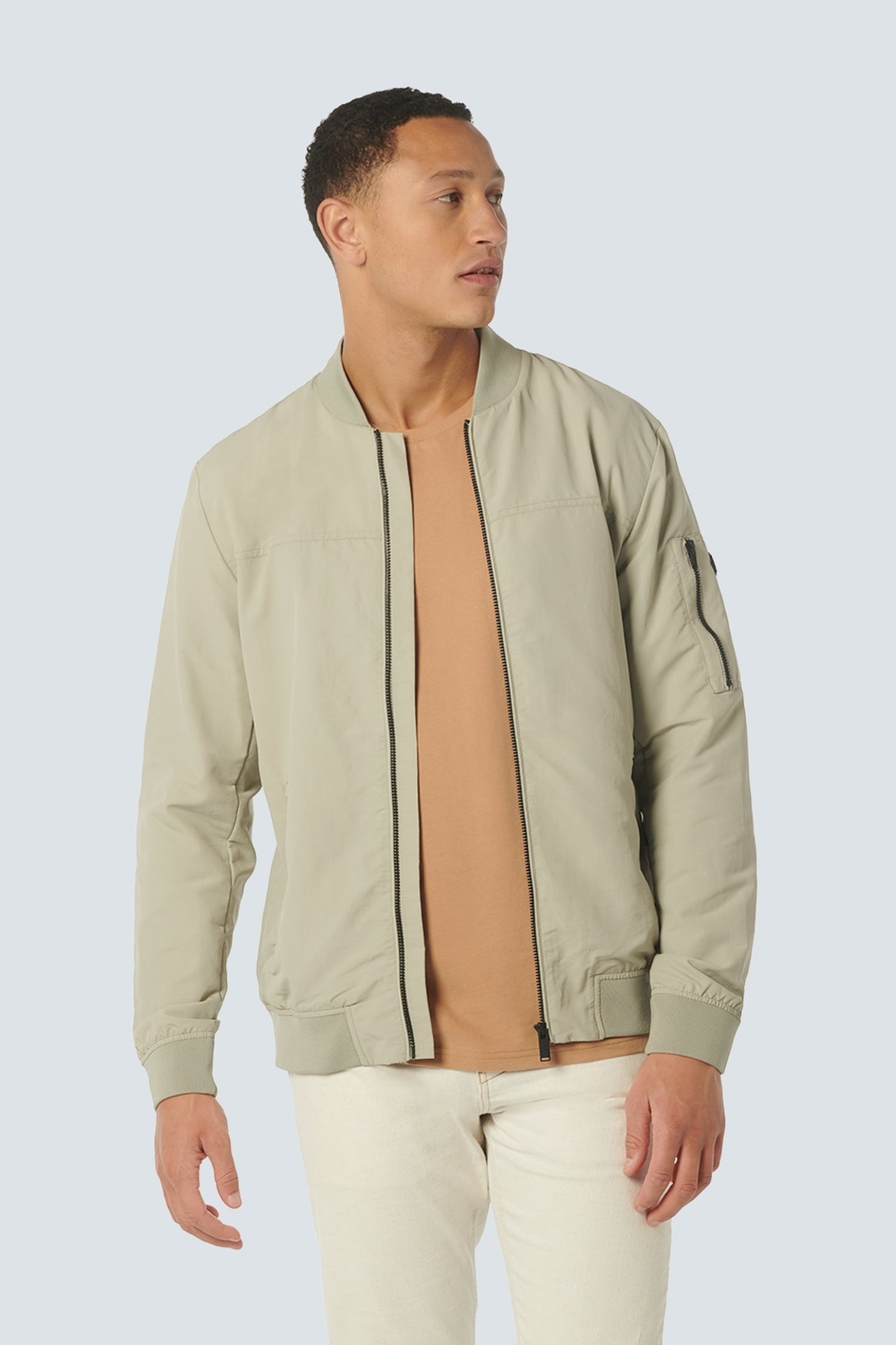 JACKET SHORT FIT BOMBER STONE 1