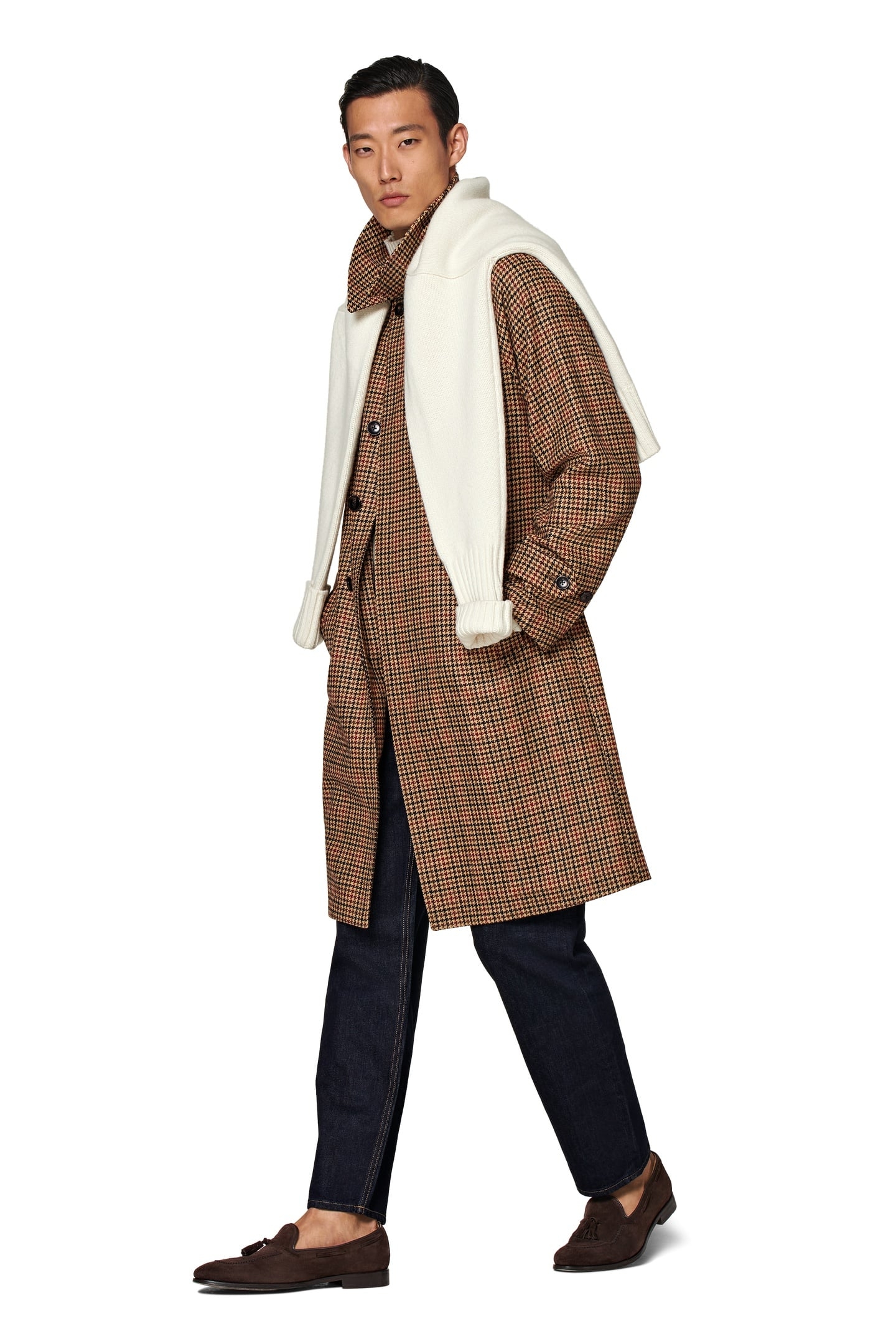 HEADINGTON-HOUNDSTOOTH BROWN & RED 2