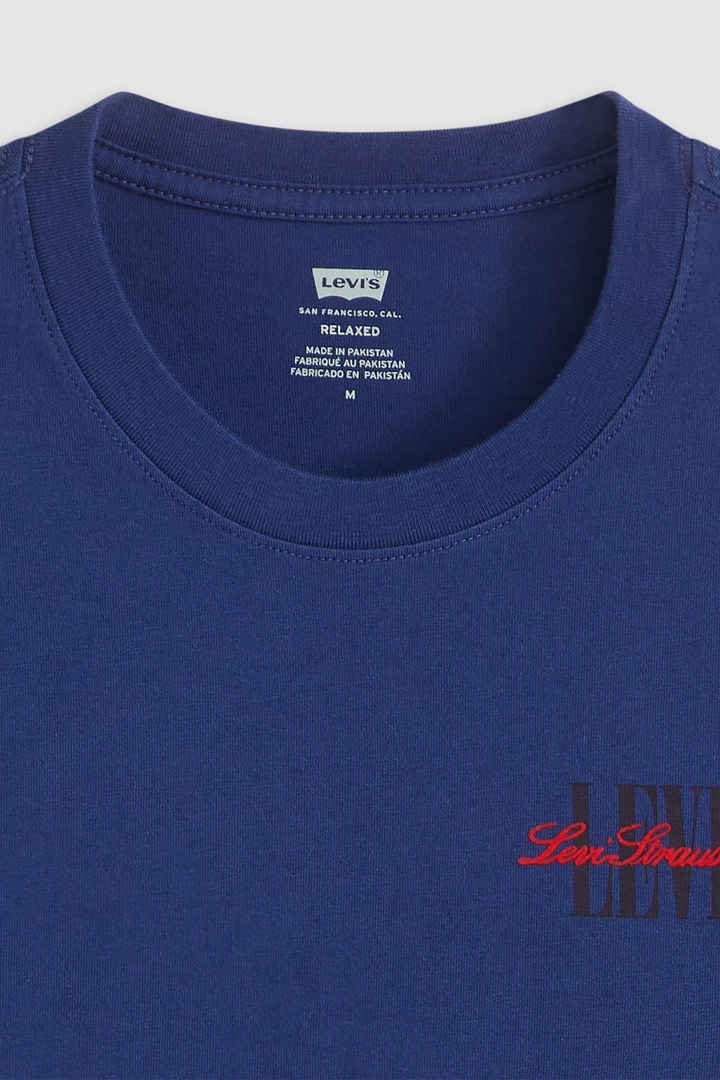 SS RELAXED FIT TEE SERIF BLUE 7
