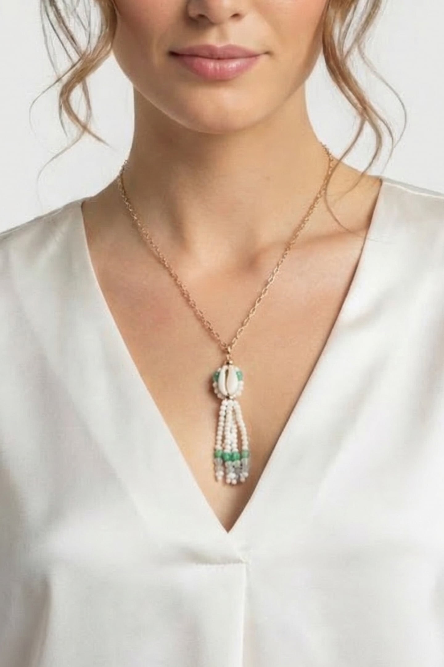 NECKLACE BIJOUX ECRU 1