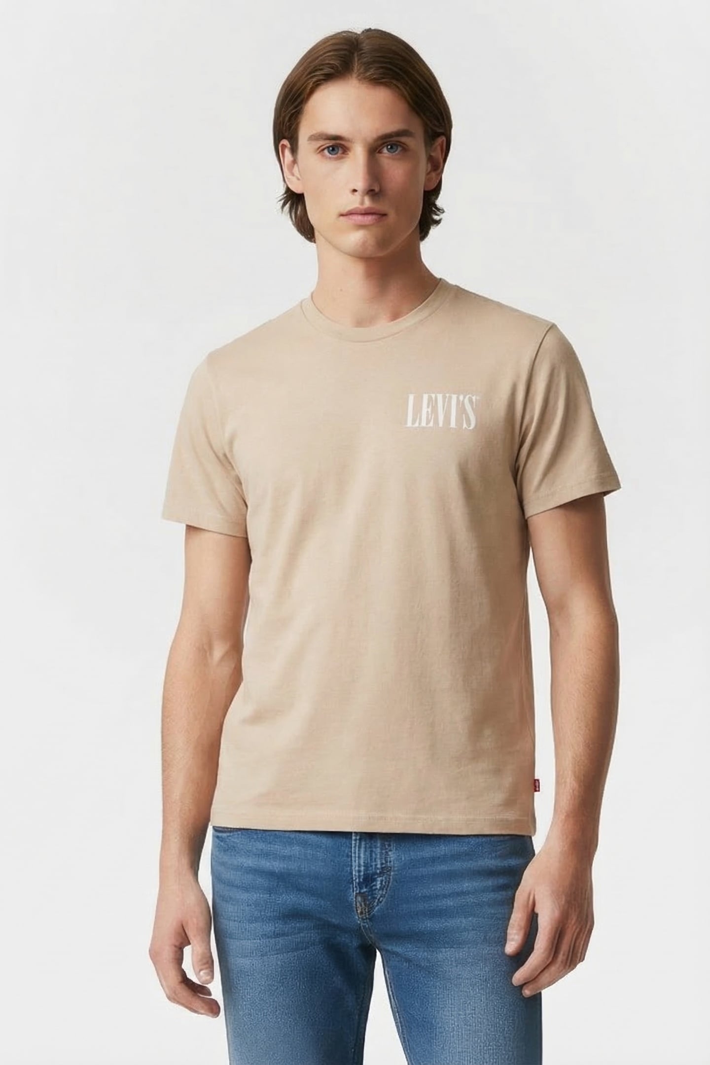 RELAXED FIT TEE DISTRESSED SERIF 1