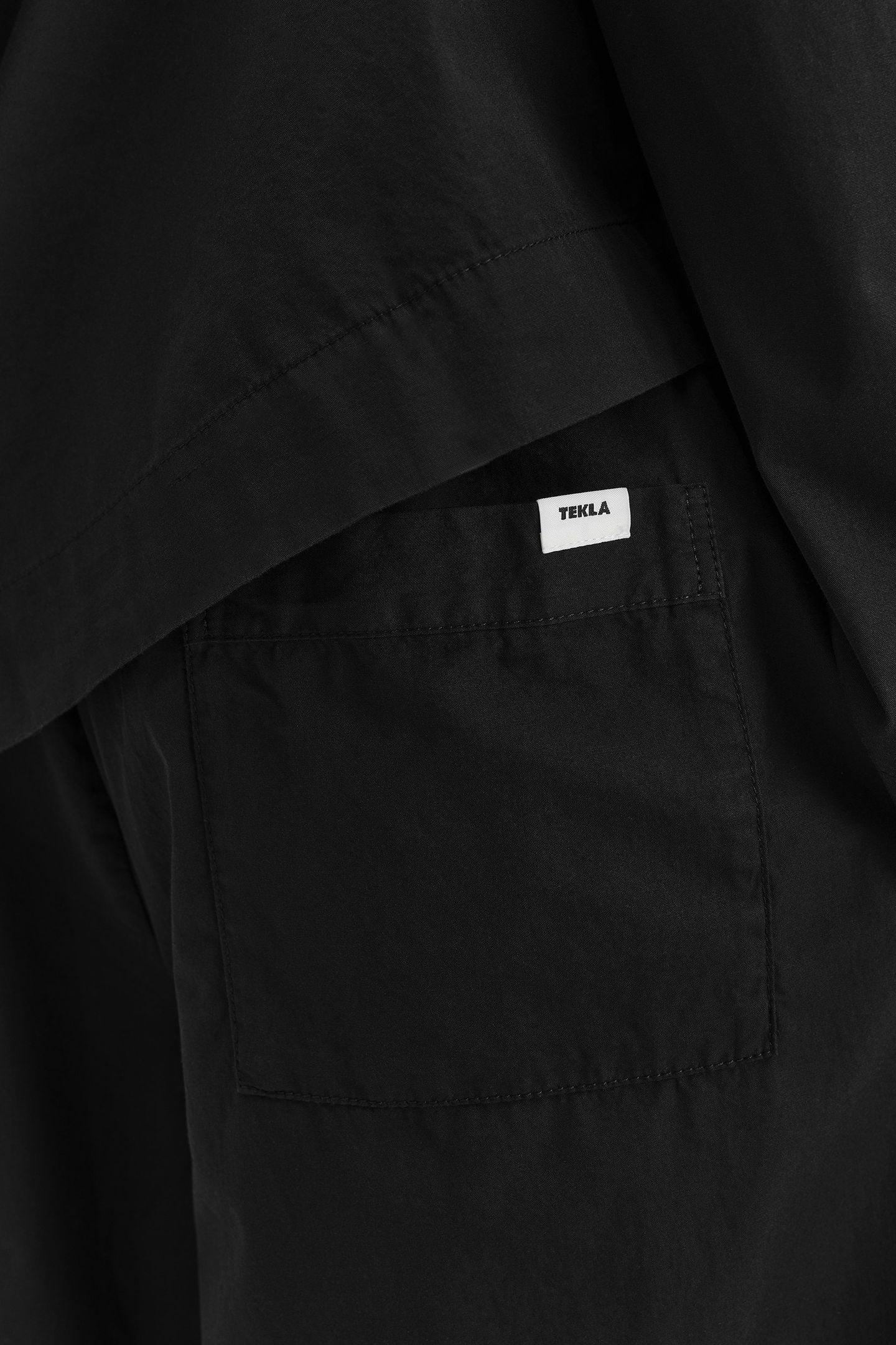 UNISEX POPLIN, PYJAMAS PANTS ALL BLACK 5