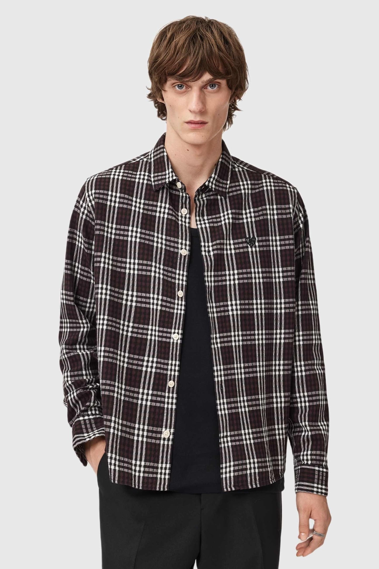 SANTIAGO LS SHIRT BROWN 5