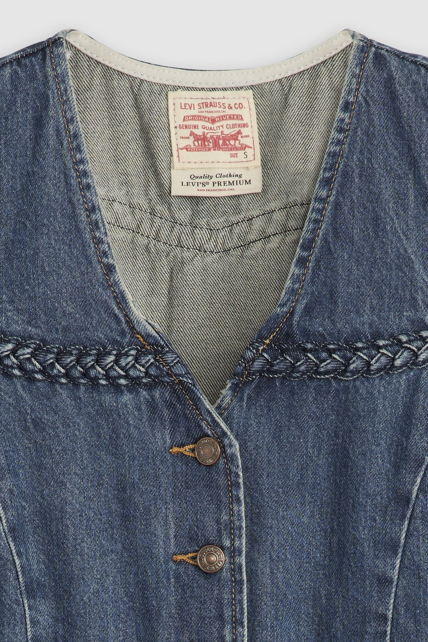 BRAIDED LIGHTWEIGHT VEST BLUE 3