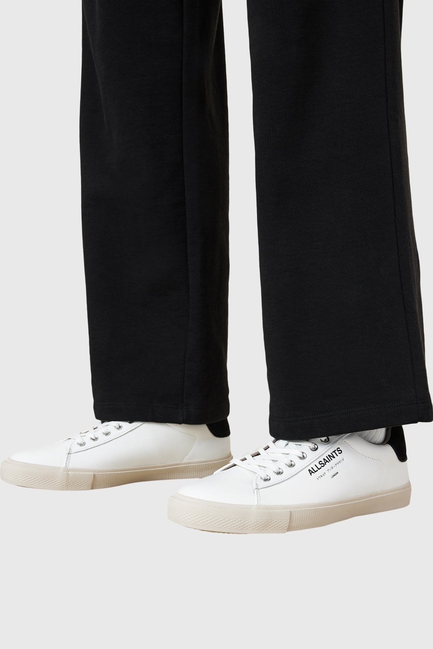 UNDGRND LTHR LOW TOP WHITE/BLACK 1