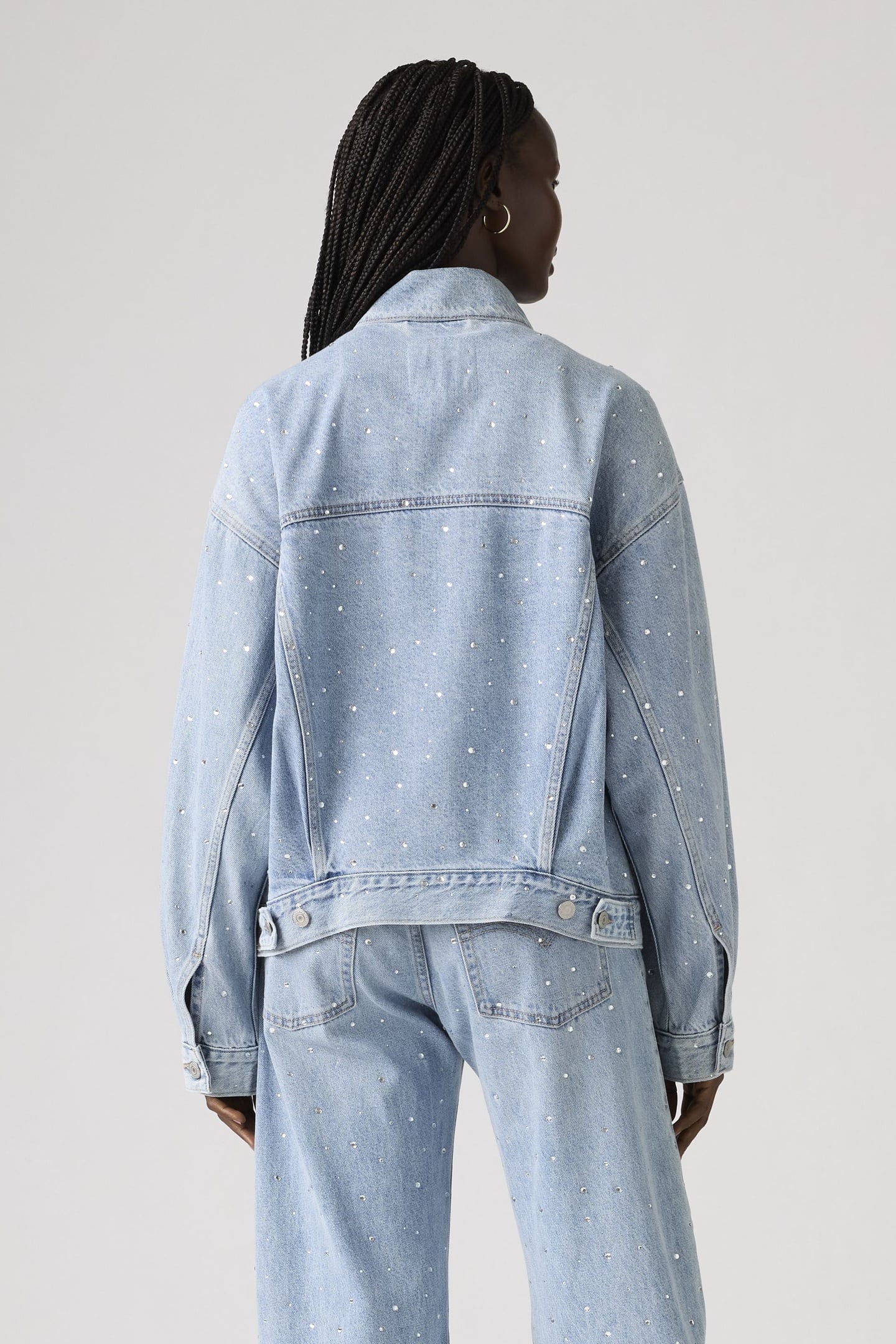 90S TRUCKER JACKET BLUE 2