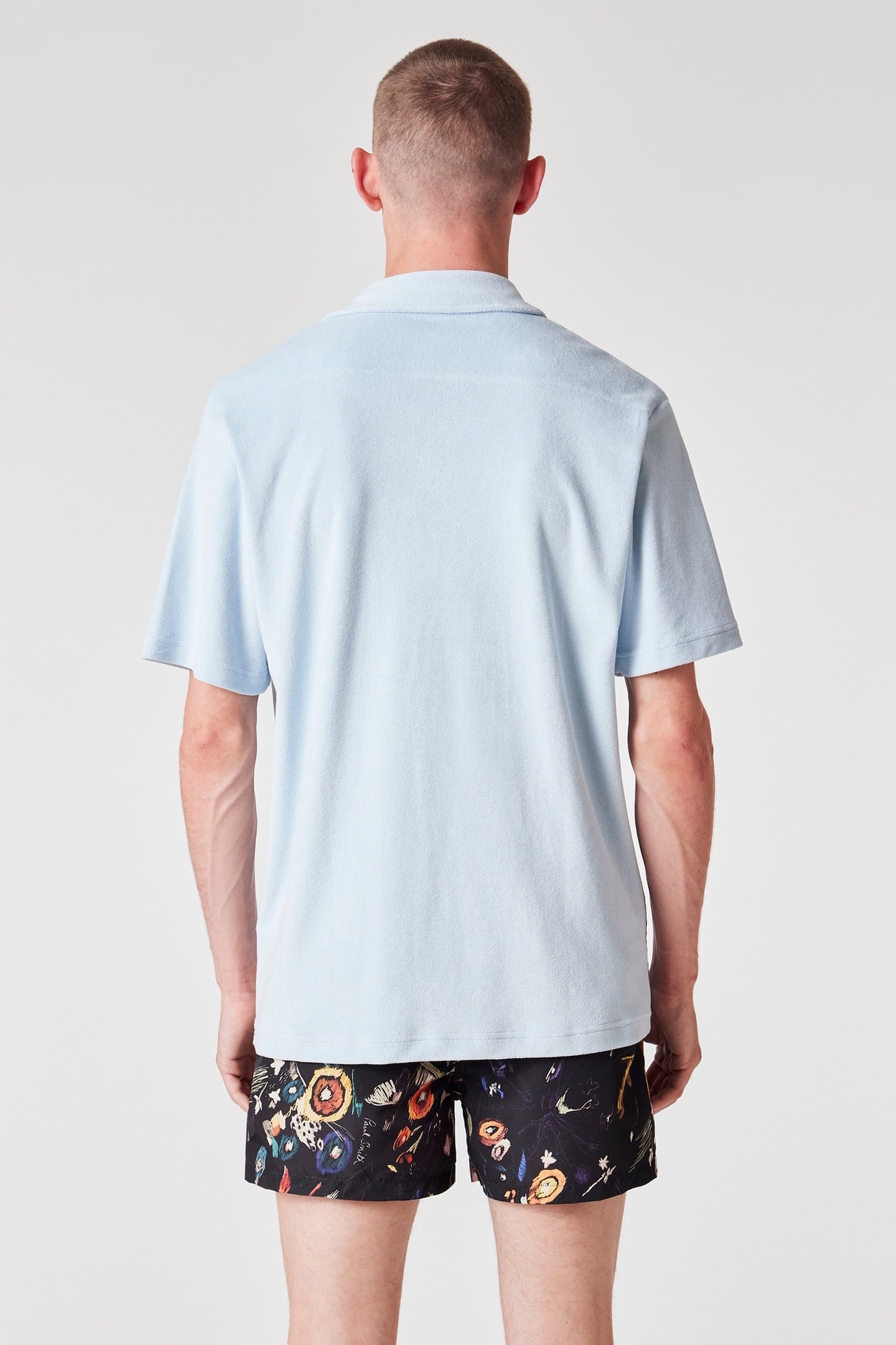 SHIRT SS TOWEL STRIPE LIGHT BLUE 3