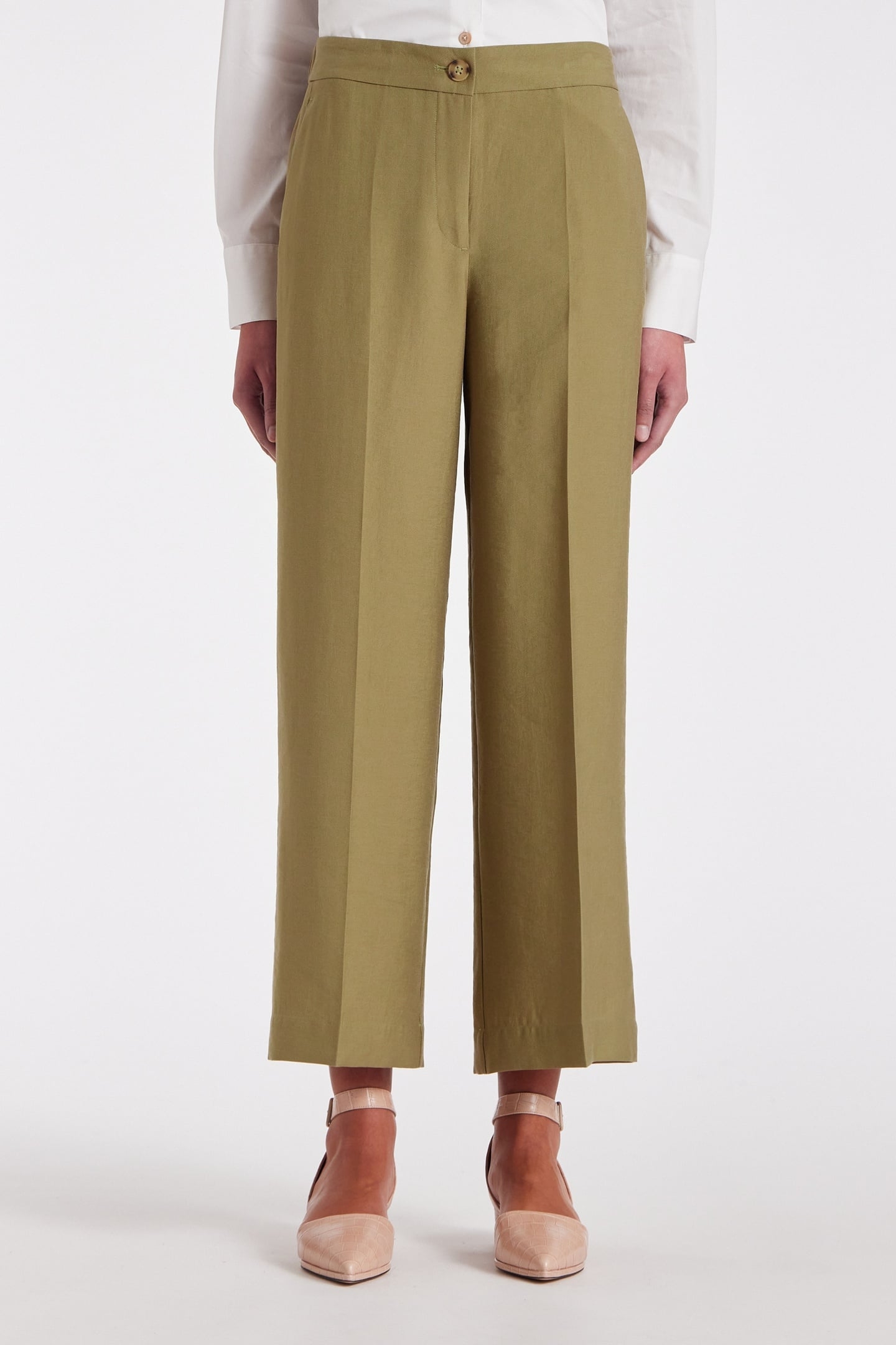 TROUSERS LT GREYISH GREEN 2