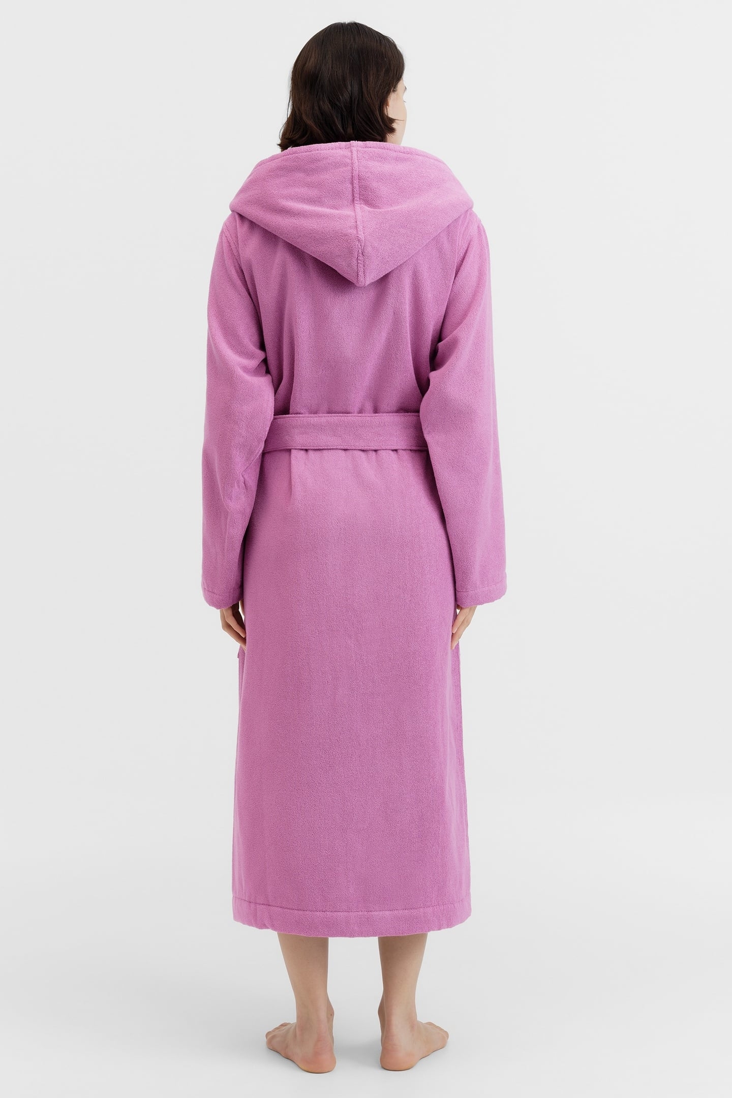 UNISEX HOODED BATHROBE MAGENTA 7