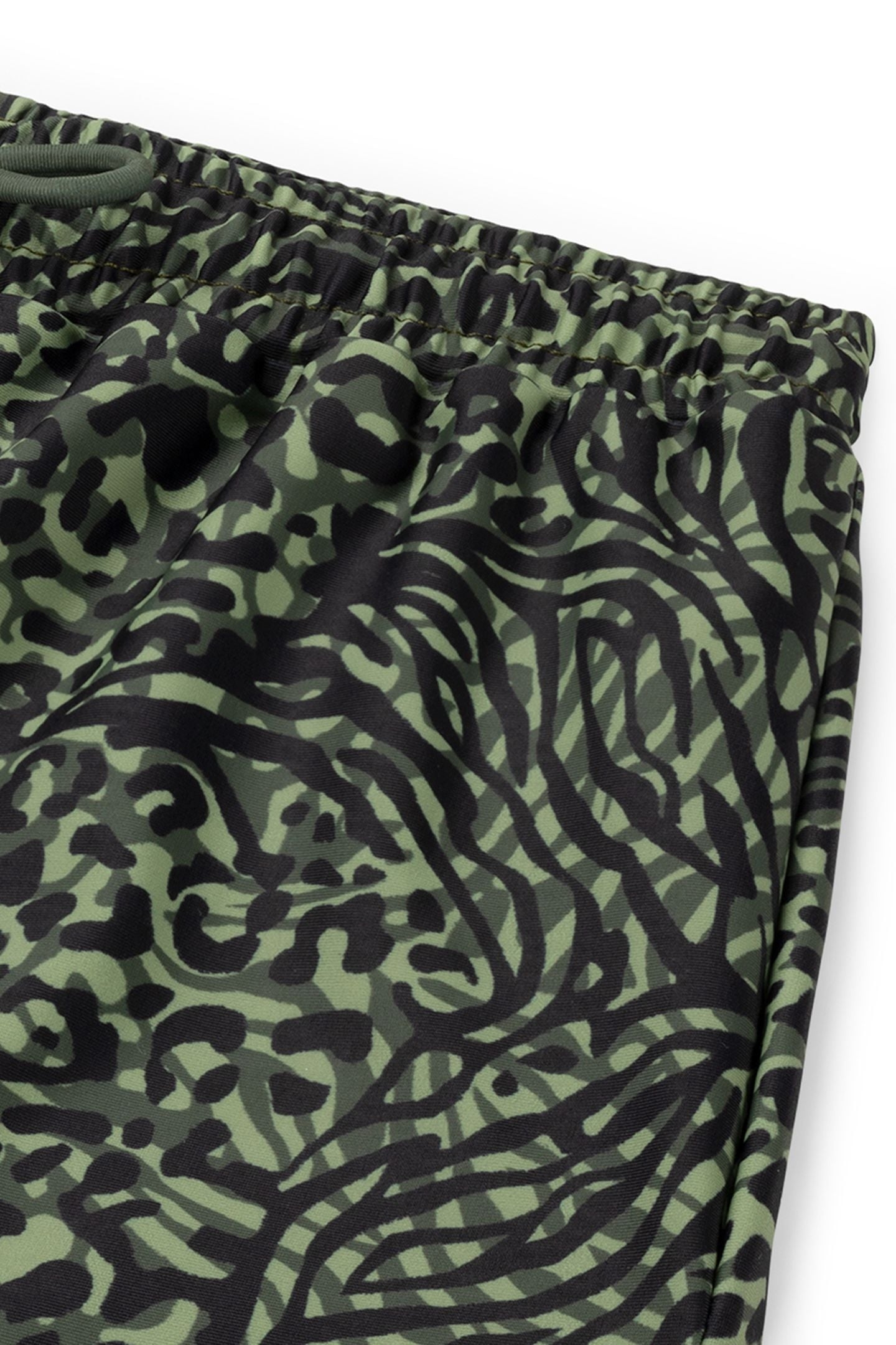 GIRLS SIL SWIM SHORTS MIXED ANIMAL FOREST GREEN MIXED ANIMAL 3