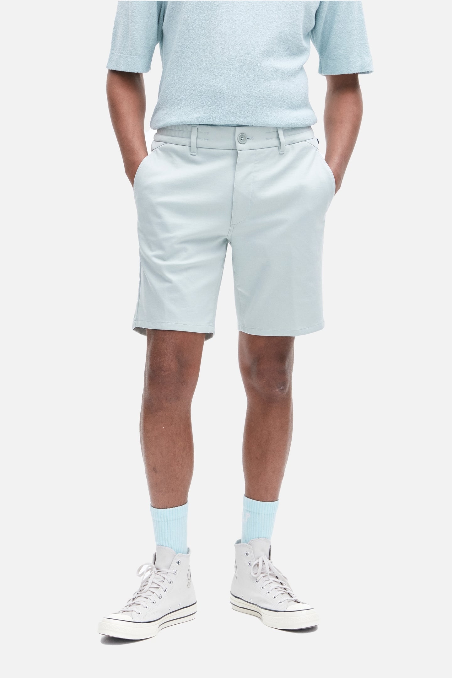 HARLEM SHORTS LIGHT GREEN 1