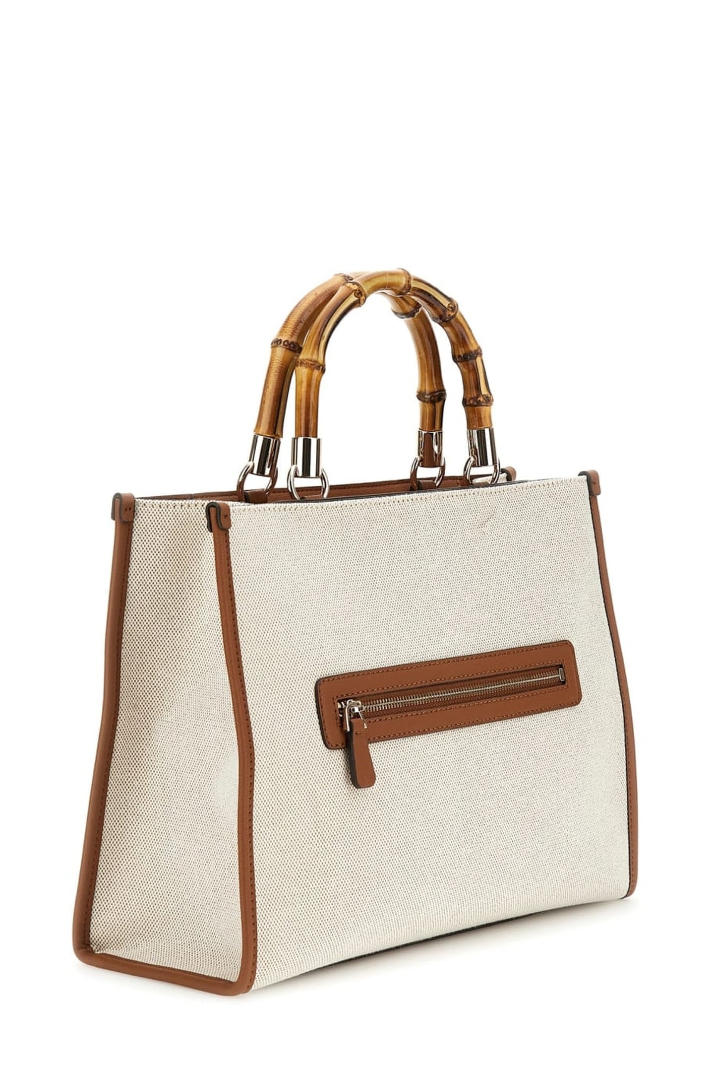 CANVAS II SMALL TOTE NATURAL/LATTE LOGO 7