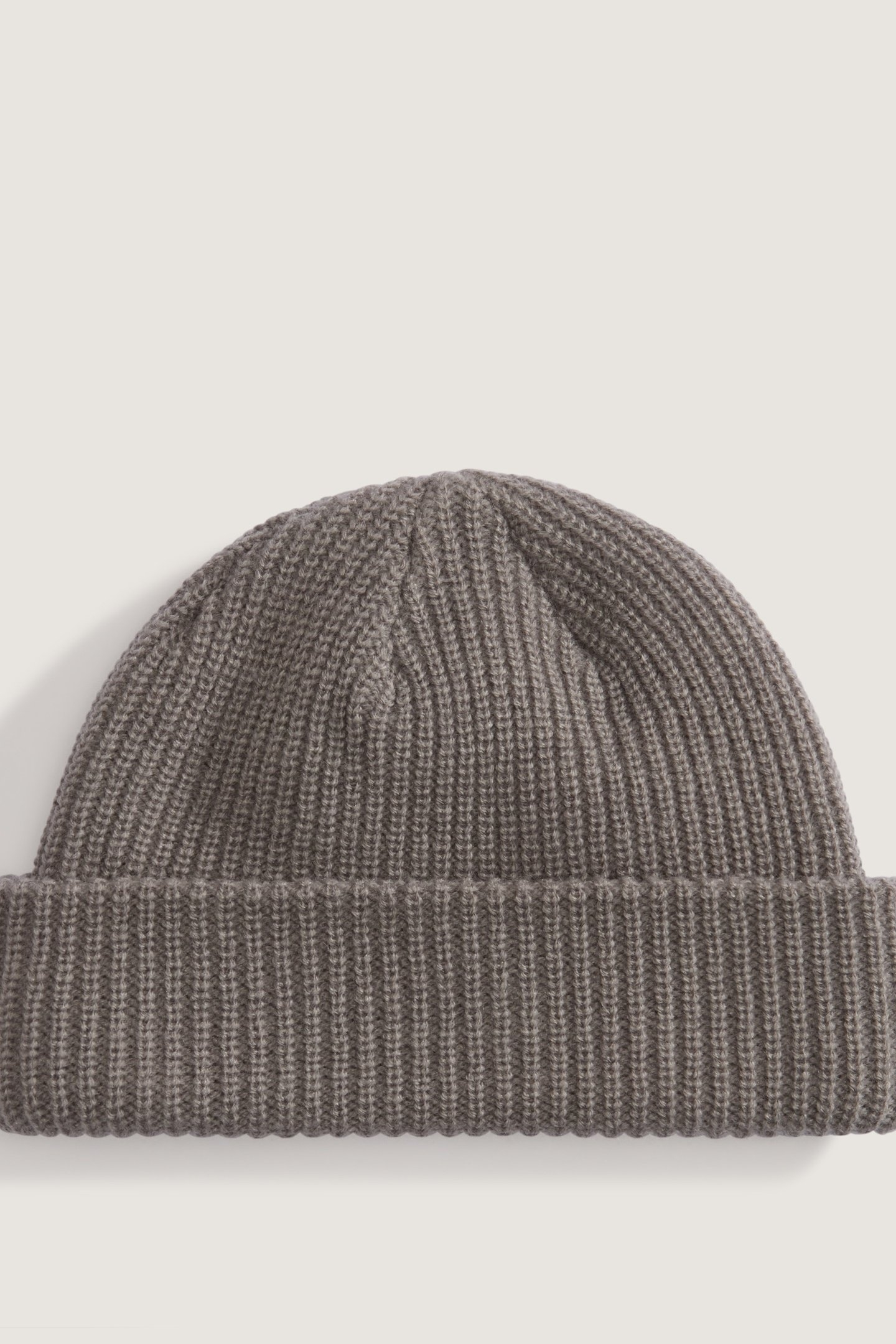 UNISEX CORE BASIC CUFF BEANIE HEATHER GREY 1