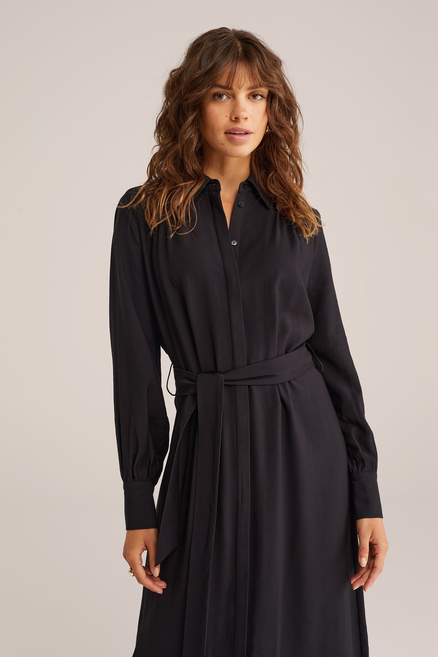 DRESS MID LENGTH BLACK 6