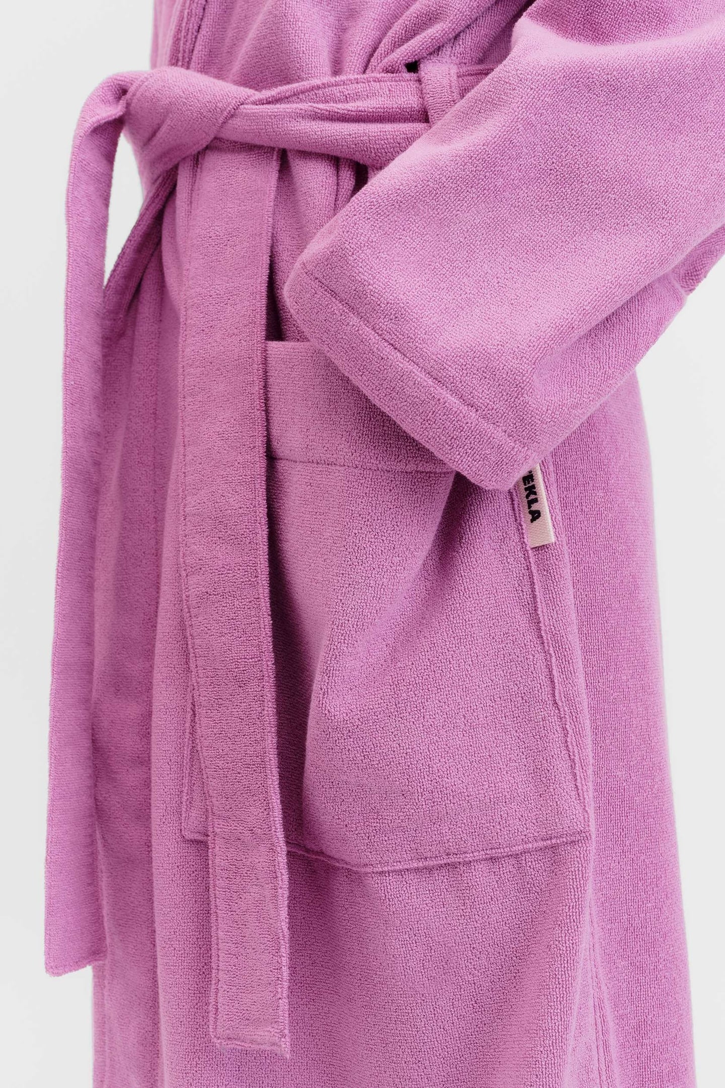UNISEX HOODED BATHROBE MAGENTA 8