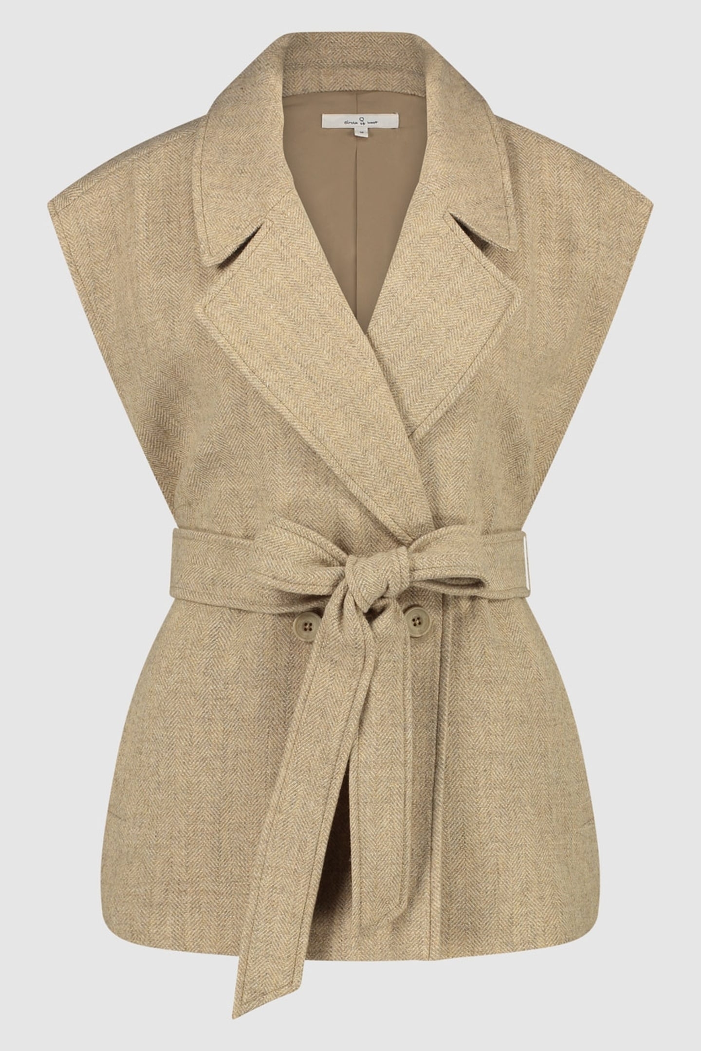 GIRLS ANGIE GILET NATURAL MELANGE 1