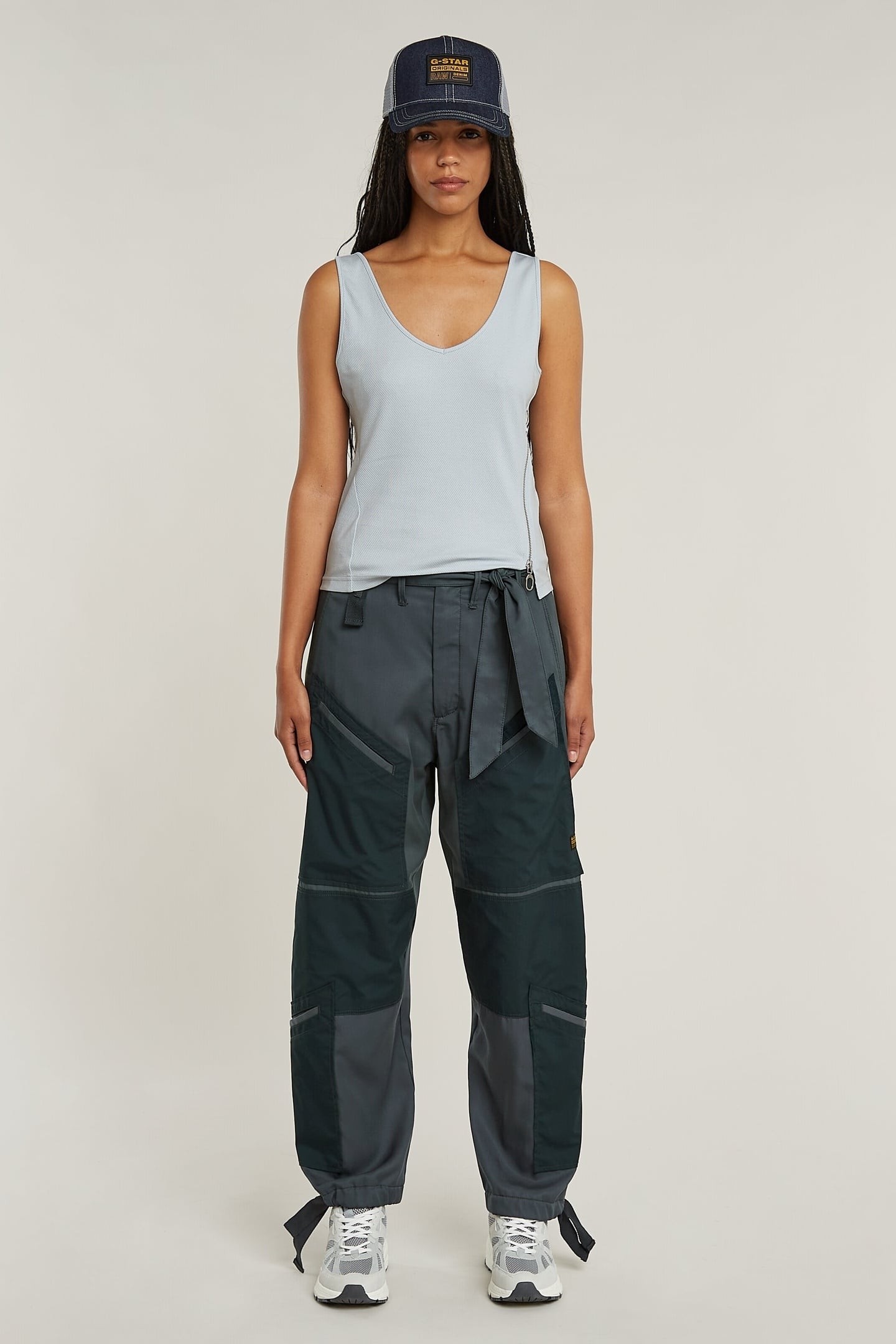 ASYMMETRICAL ZIP SLIM TANK TOP PLEIN AIR 1