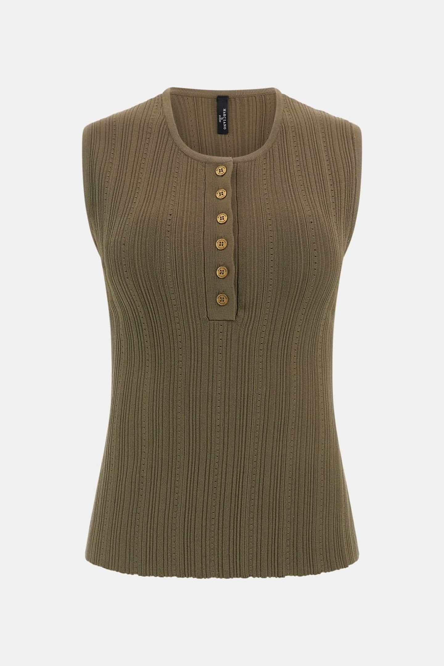 MARCIANO BY GUESS GIADA SLV SWEATER TOP ARMY OLIVE 5