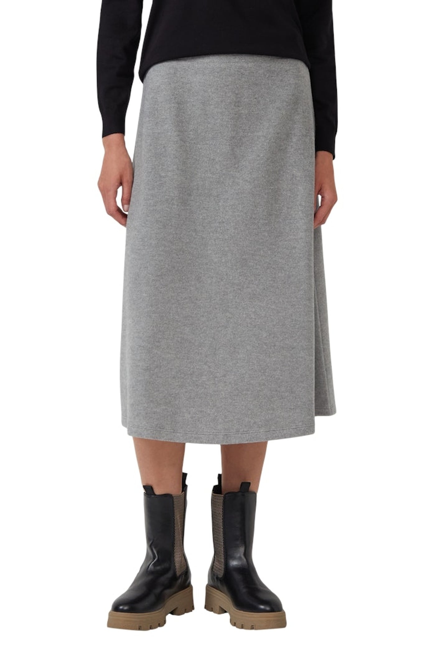 S.OLIVER SKIRTS GREY/BLACK 1