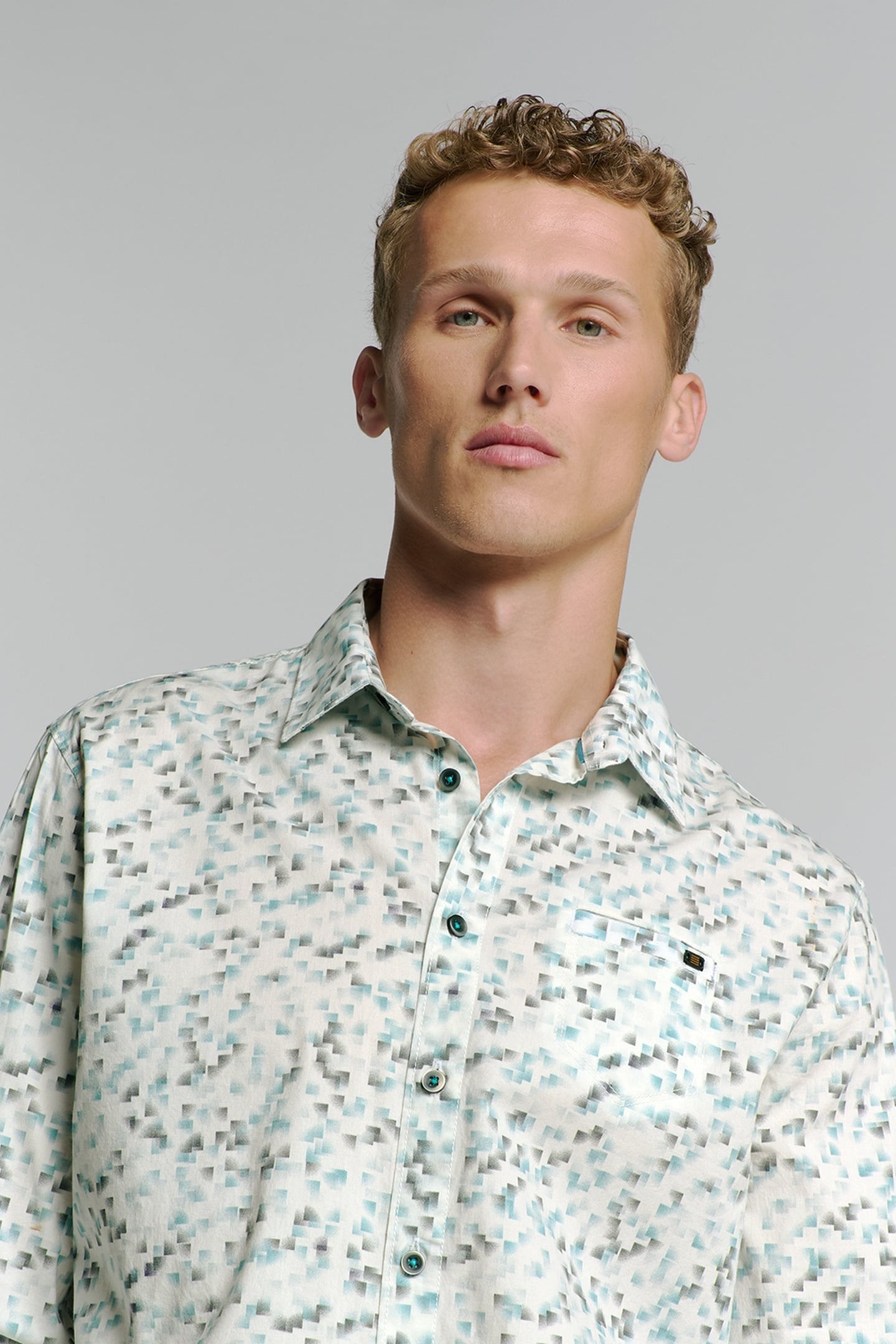 SHIRT STRETCH ALLOVER PRINTED ICE 7