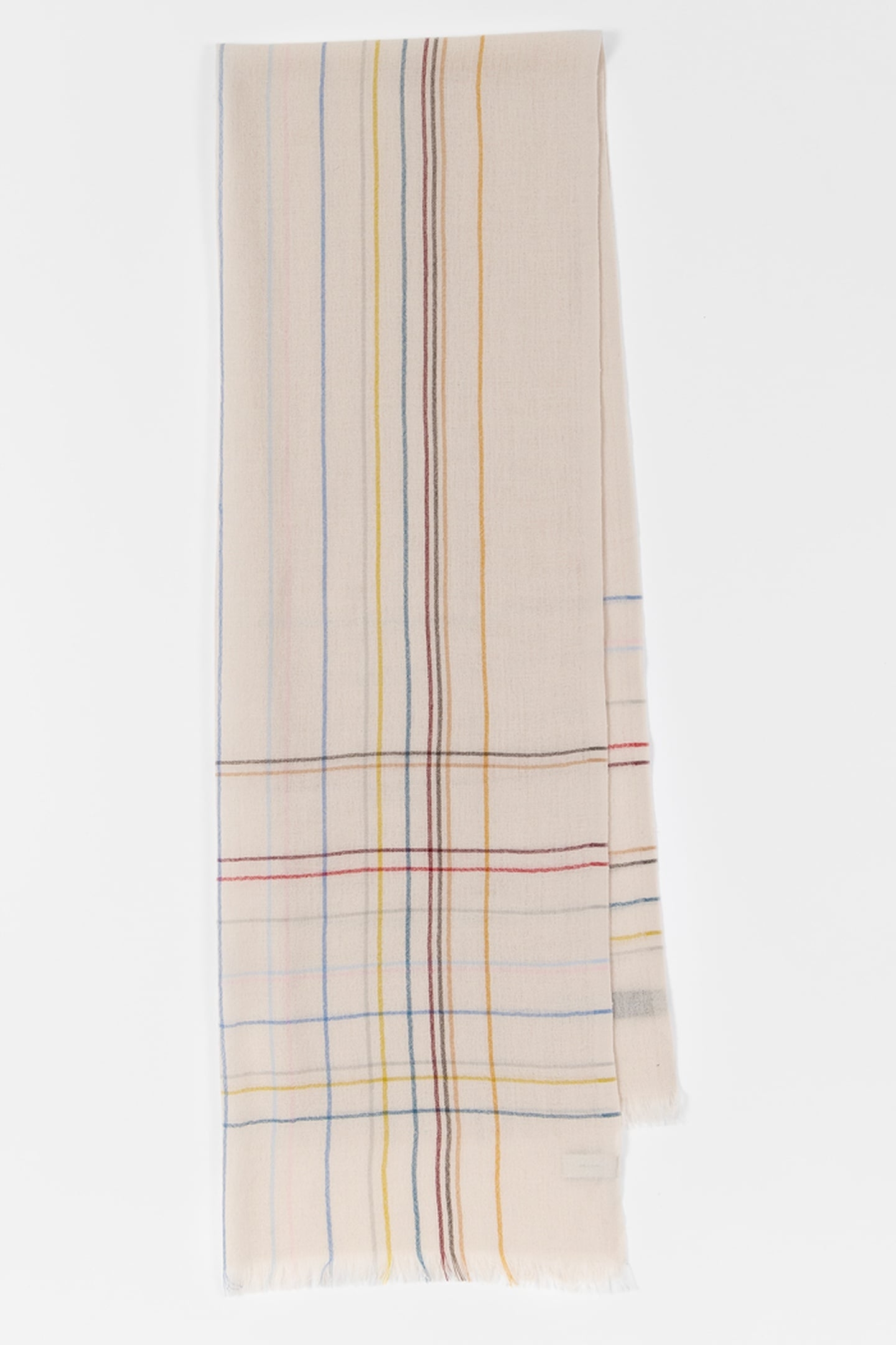 WOSCARF BRKN SIG CHCK OFF WHITE 4