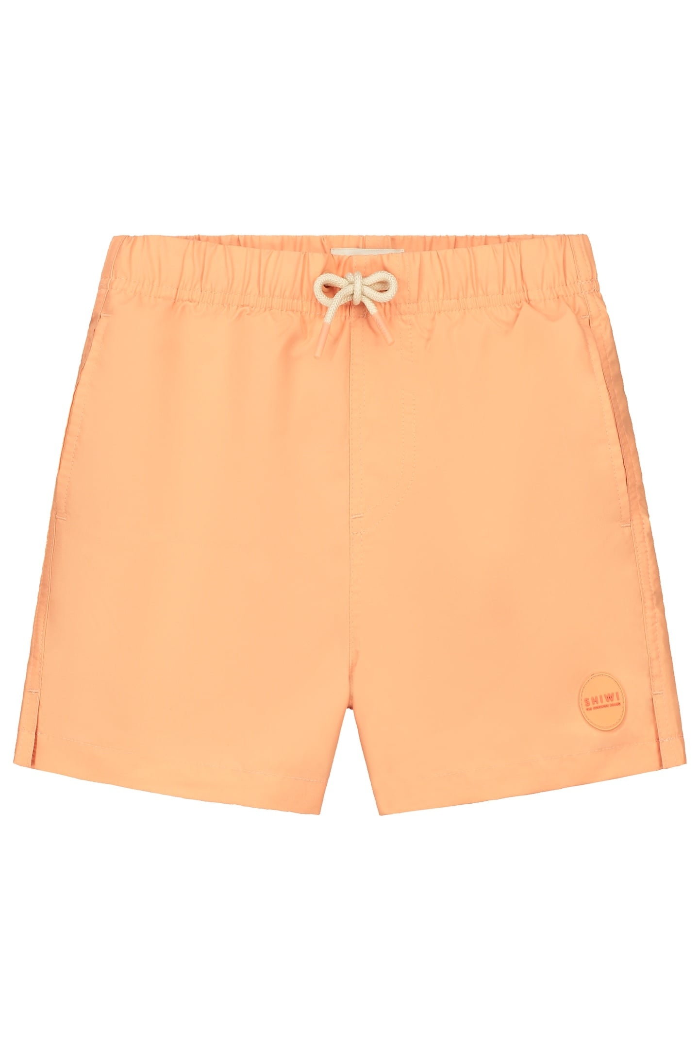 BOYS MILO SWIM SHORTS 4 INCH SOLID ORANGE SUN 1